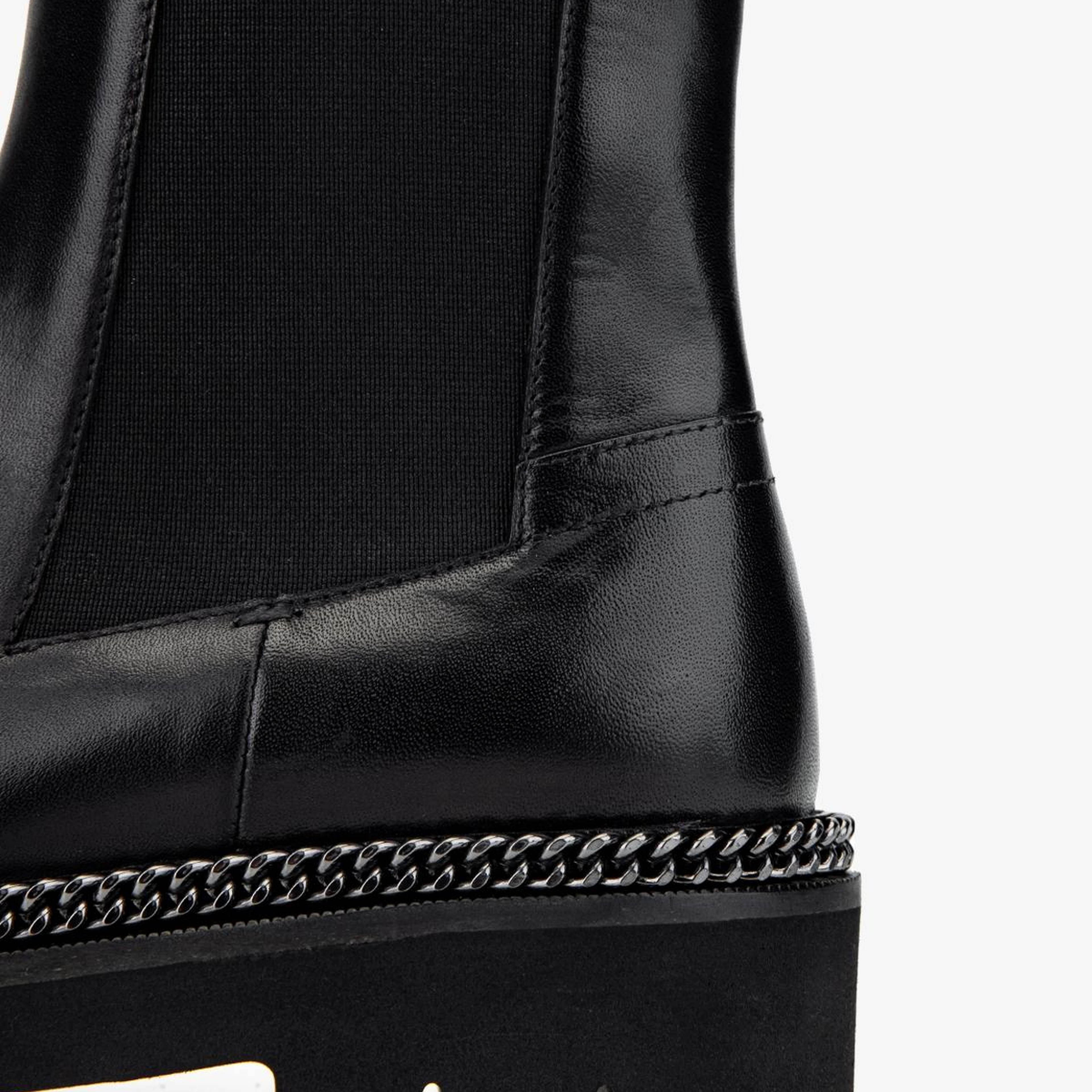 Valmenti Kadın Hakiki Deri Siyah Düz Bot