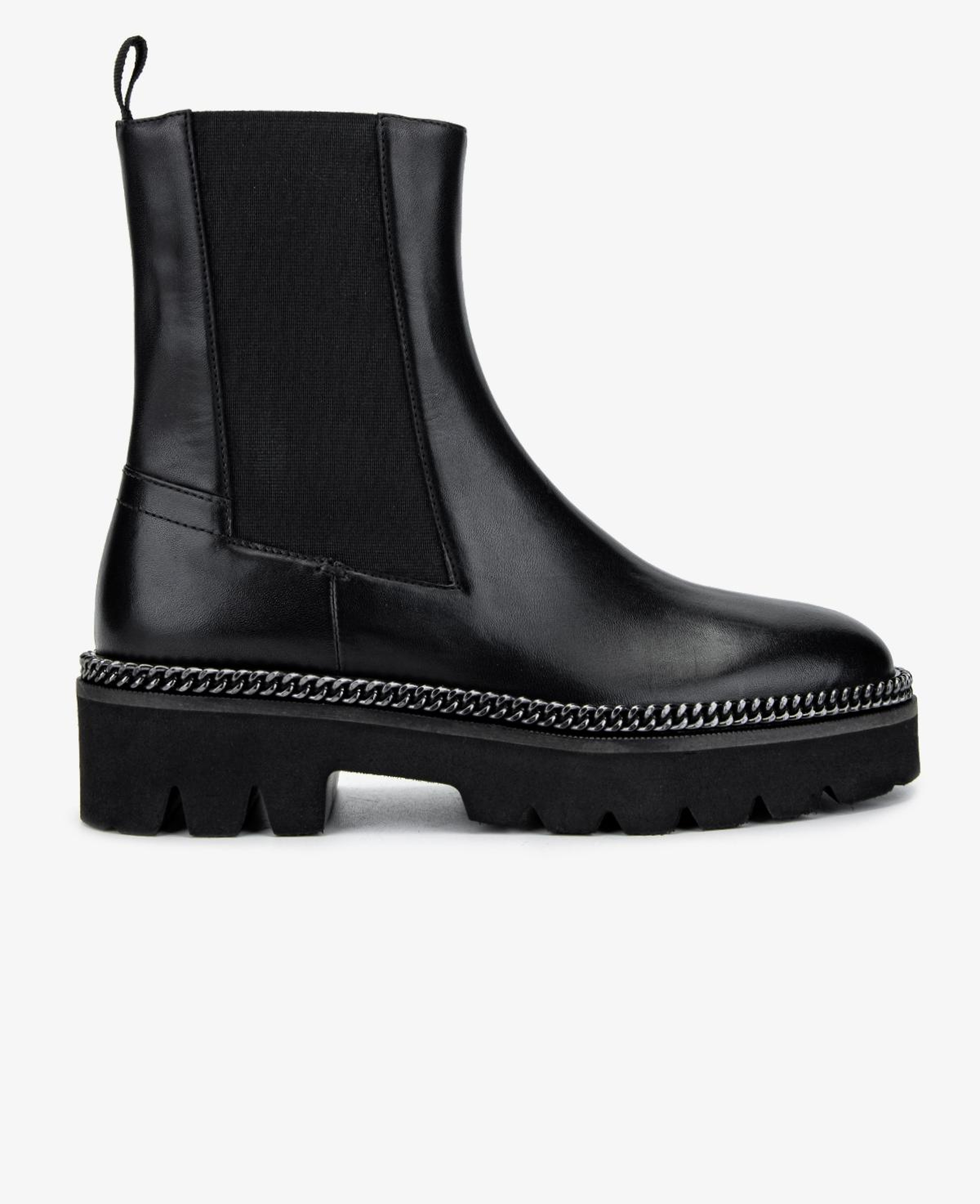 Valmenti Kadın Hakiki Deri Siyah Düz Bot