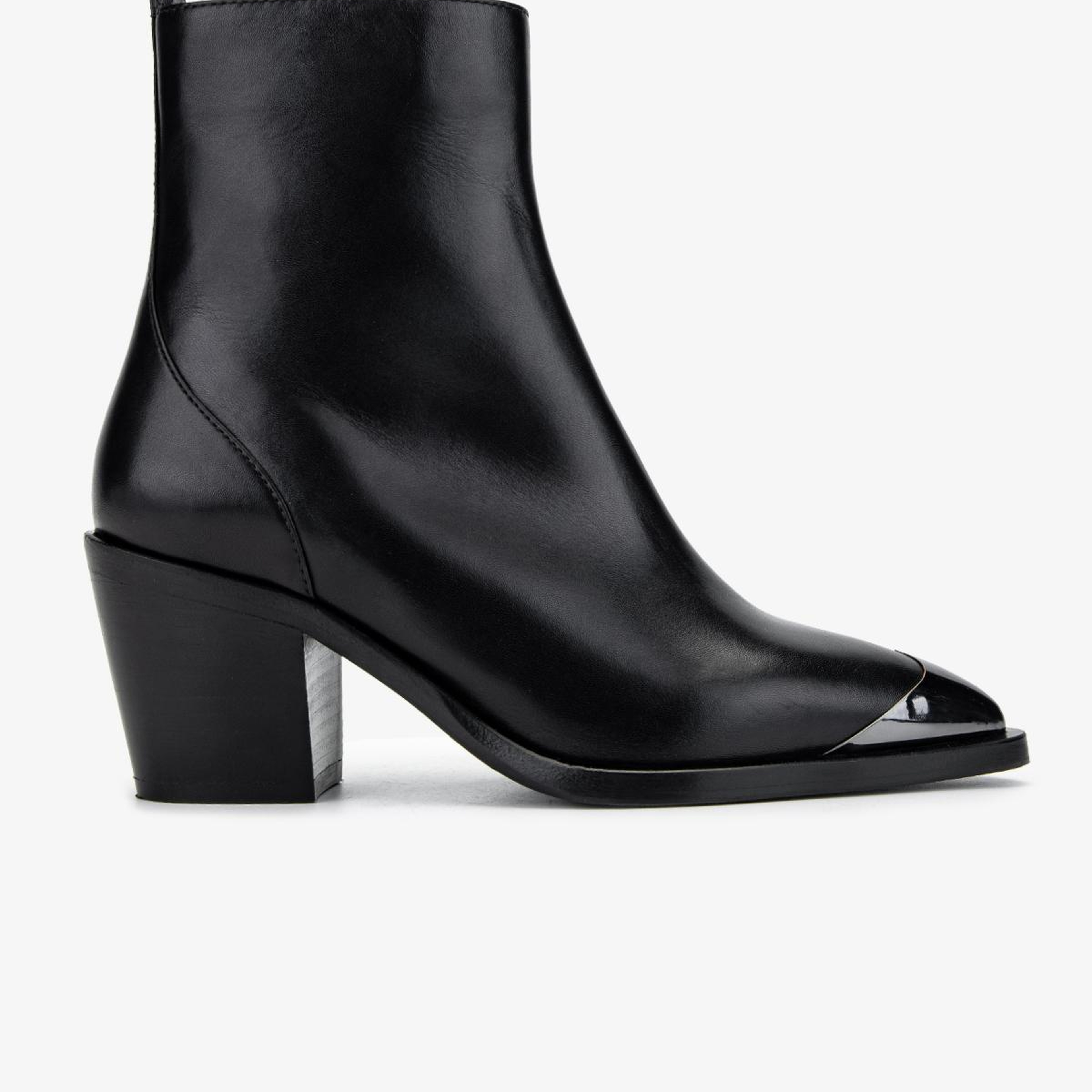 Valmenti Kadın Hakiki Deri Siyah Topuklu Bot