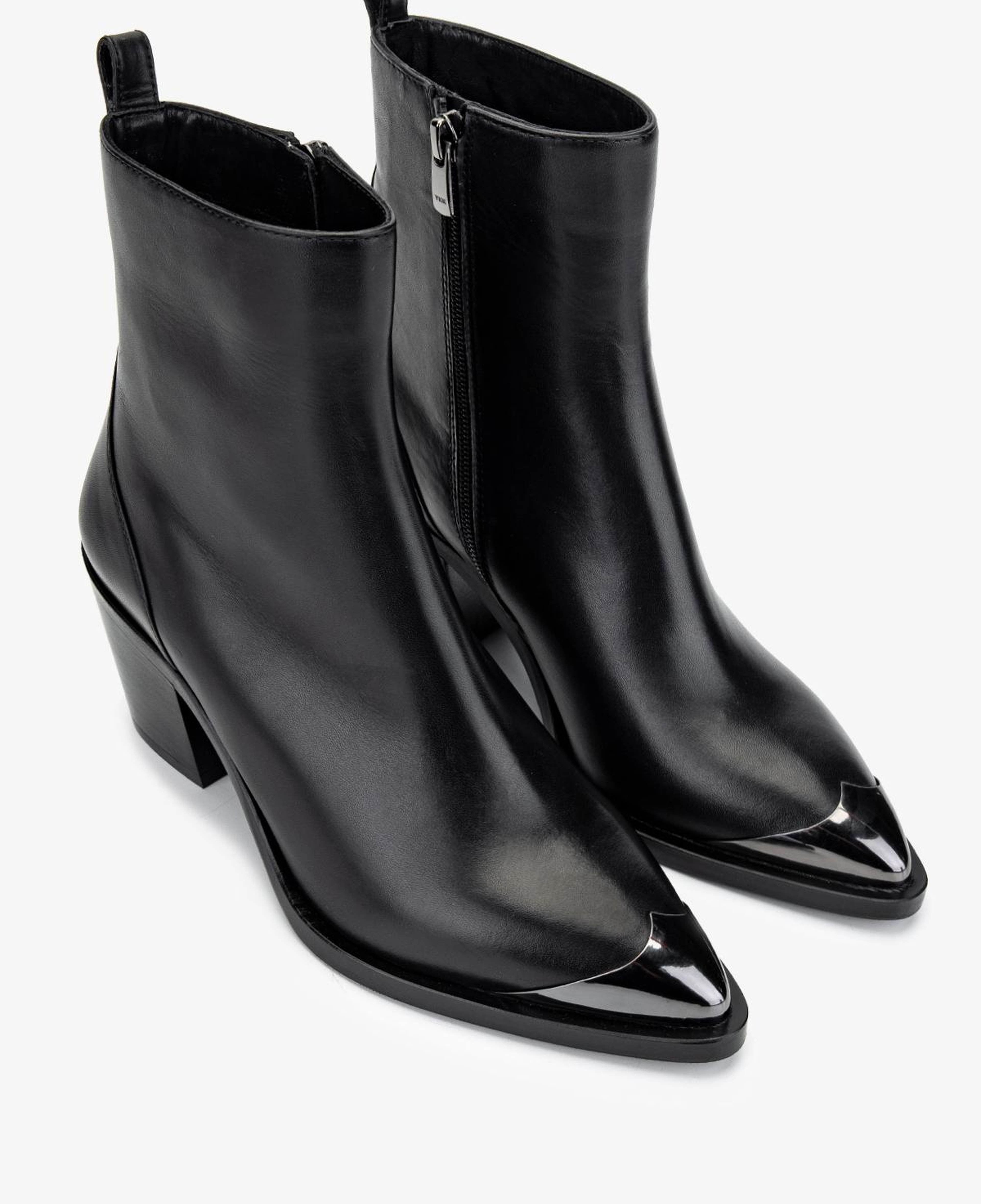 Valmenti Kadın Hakiki Deri Siyah Topuklu Bot