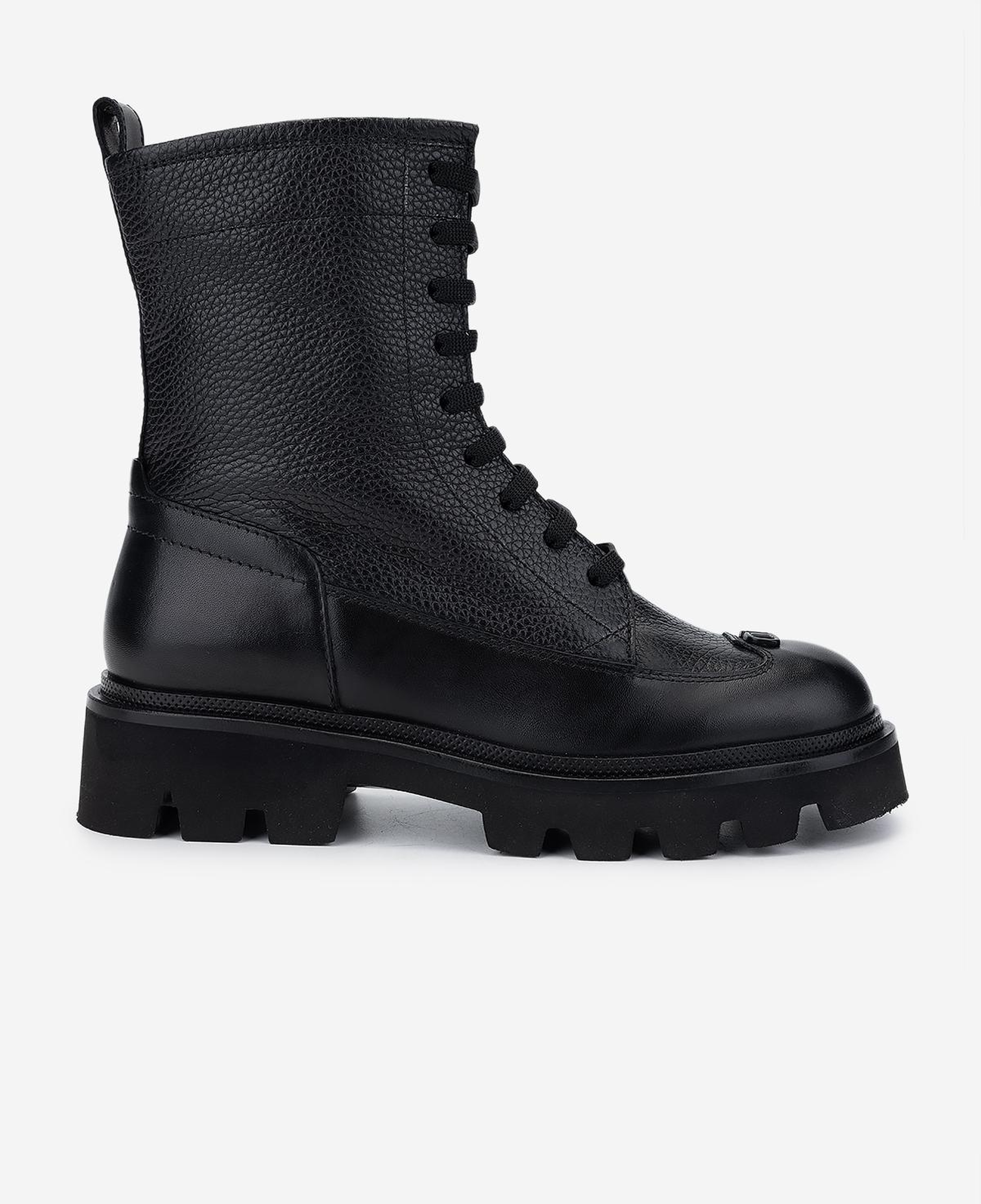 Valmenti Kadın Hakiki Deri Siyah Düz Bot