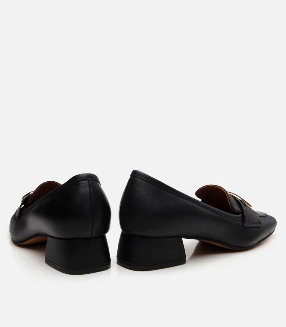 Kadın Deri Siyah Loafer