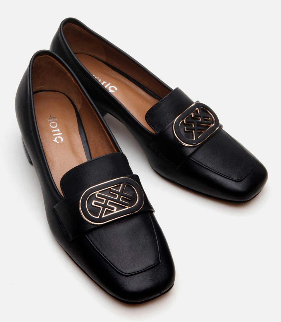 Kadın Deri Siyah Loafer