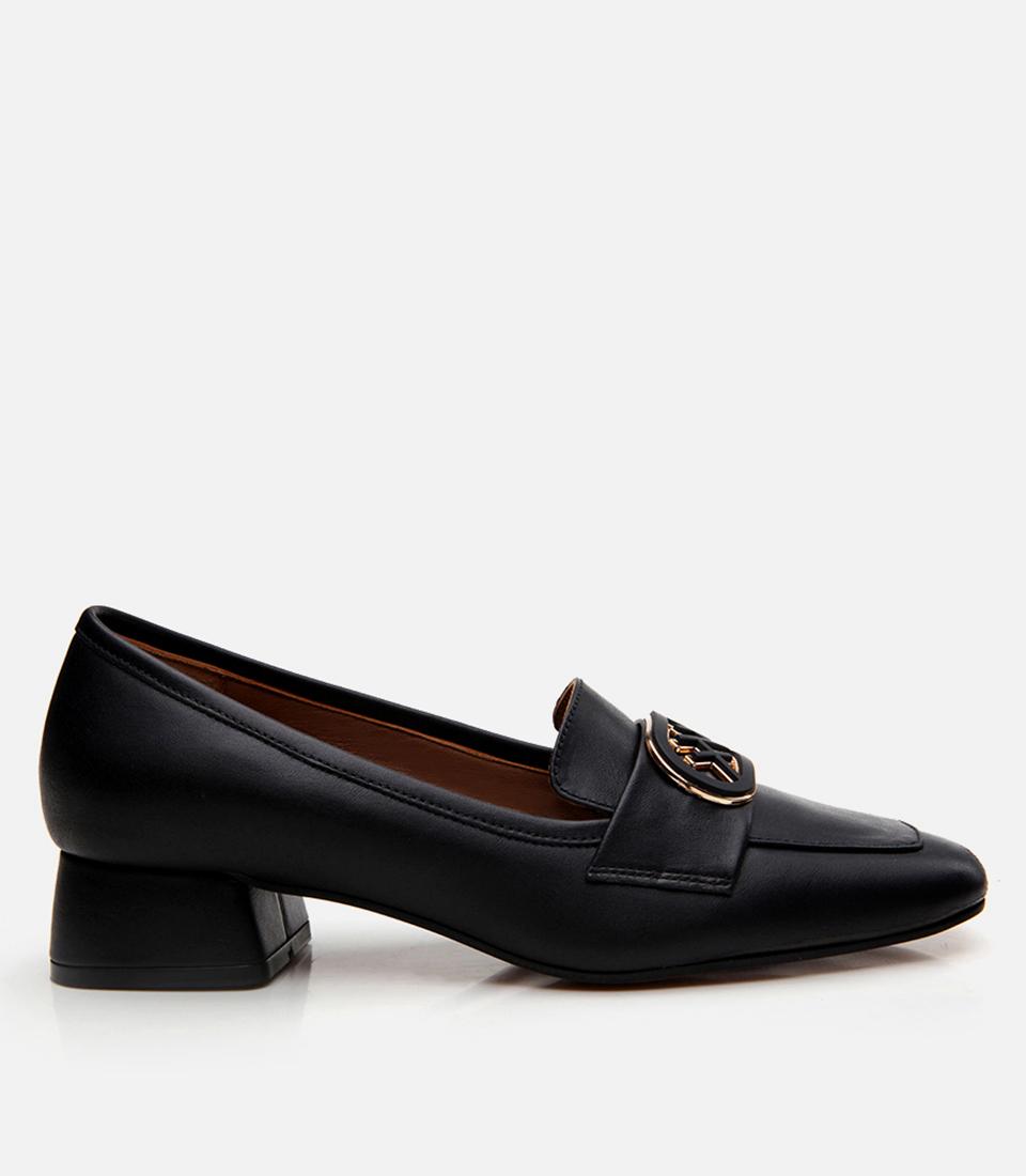 Kadın Deri Siyah Loafer