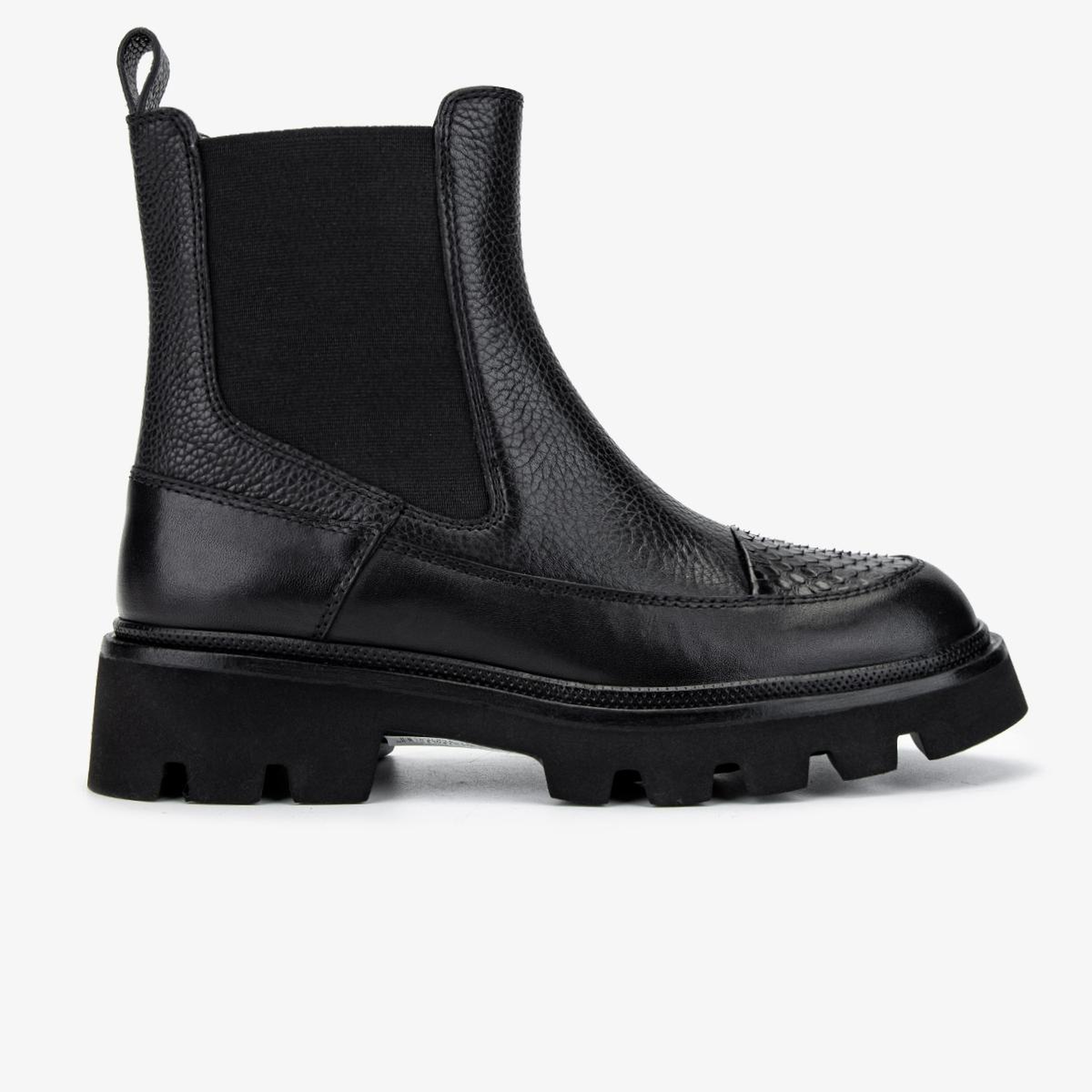 Valmenti Kadın Hakiki Deri Siyah Düz Bot