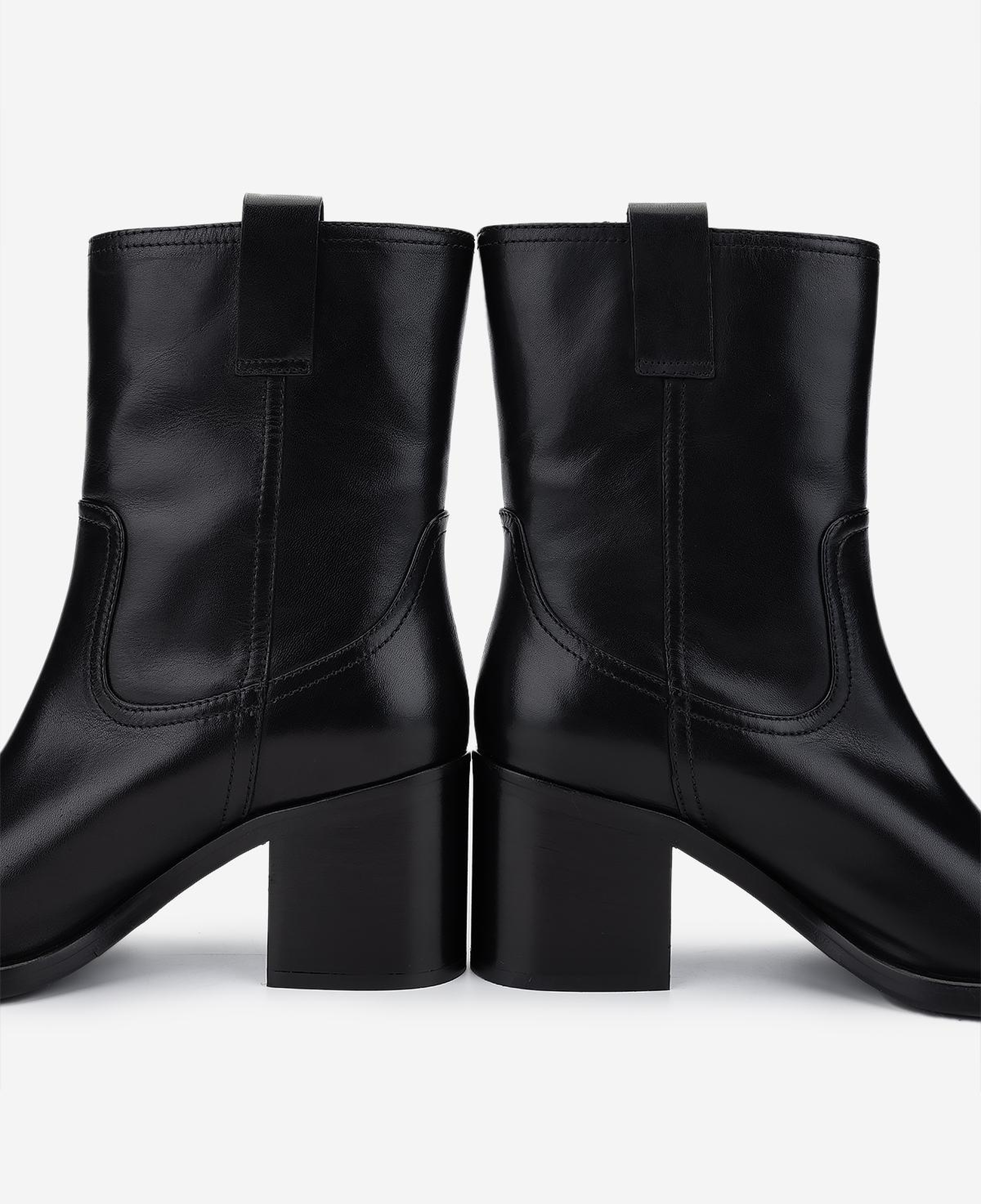 Valmenti Kadın Hakiki Deri Siyah Topuklu Bot