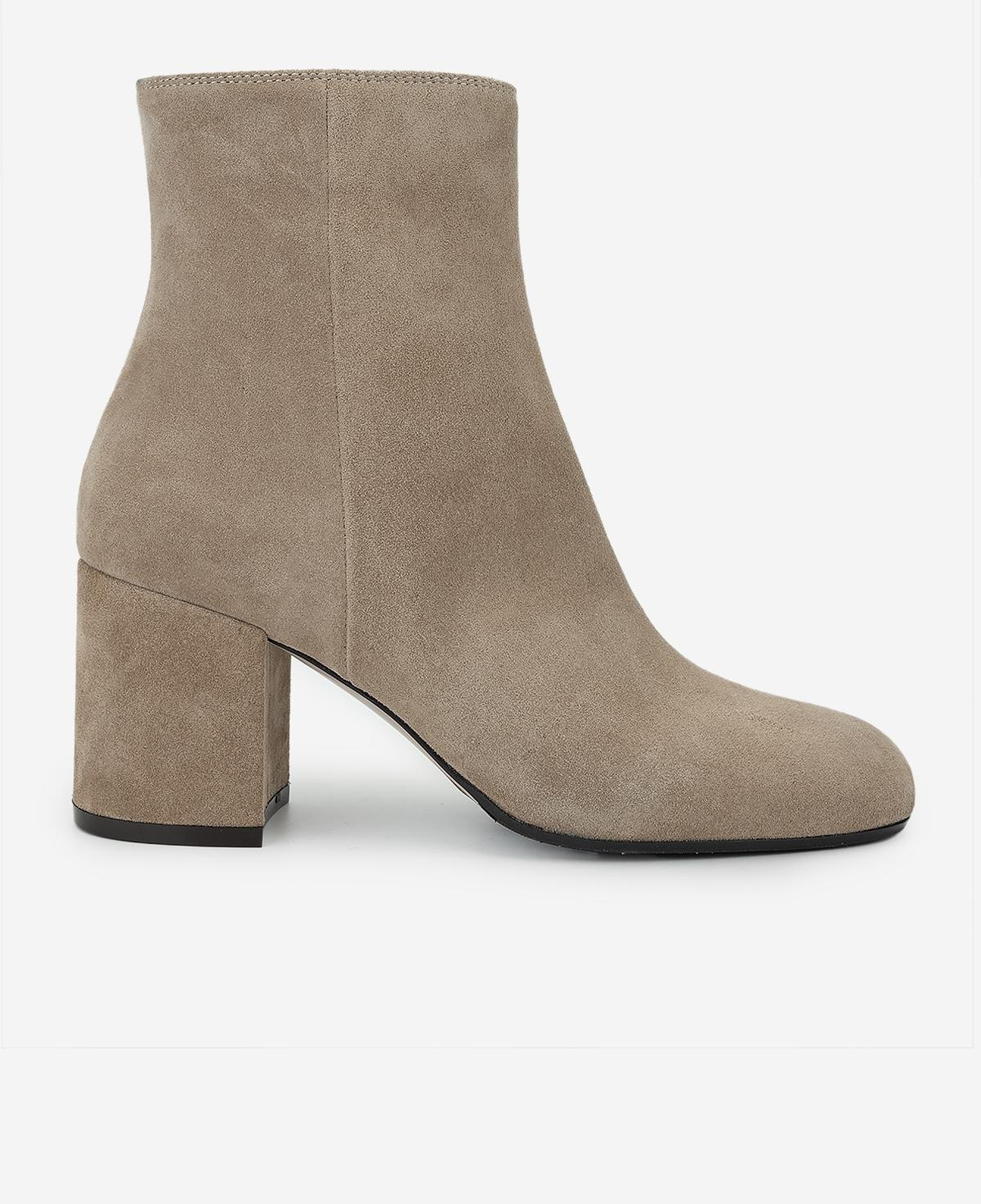 Valmenti Kadın Hakiki Deri Bej Süet Topuklu Bot