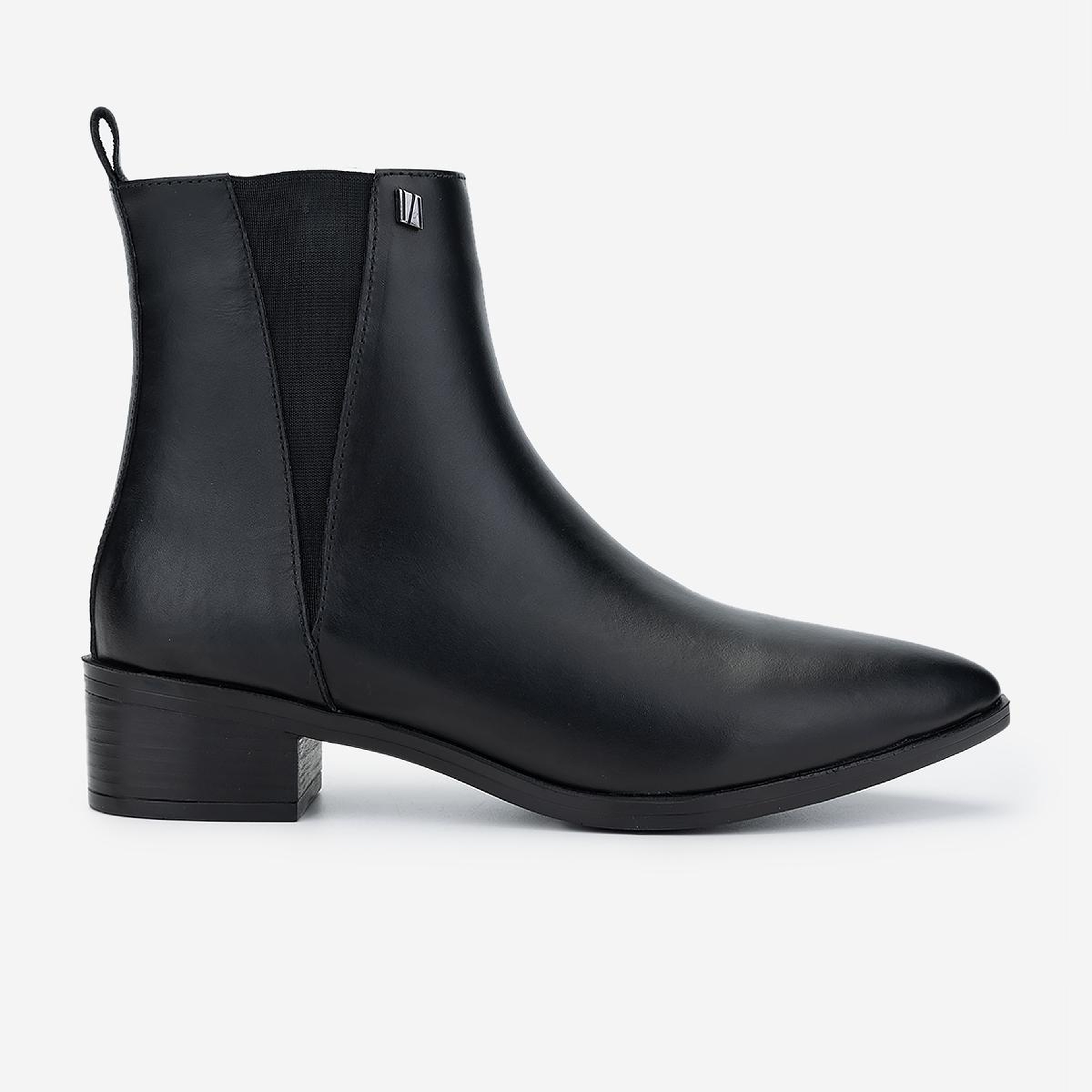 Valmenti Kadın Hakiki Deri Siyah Topuklu Bot