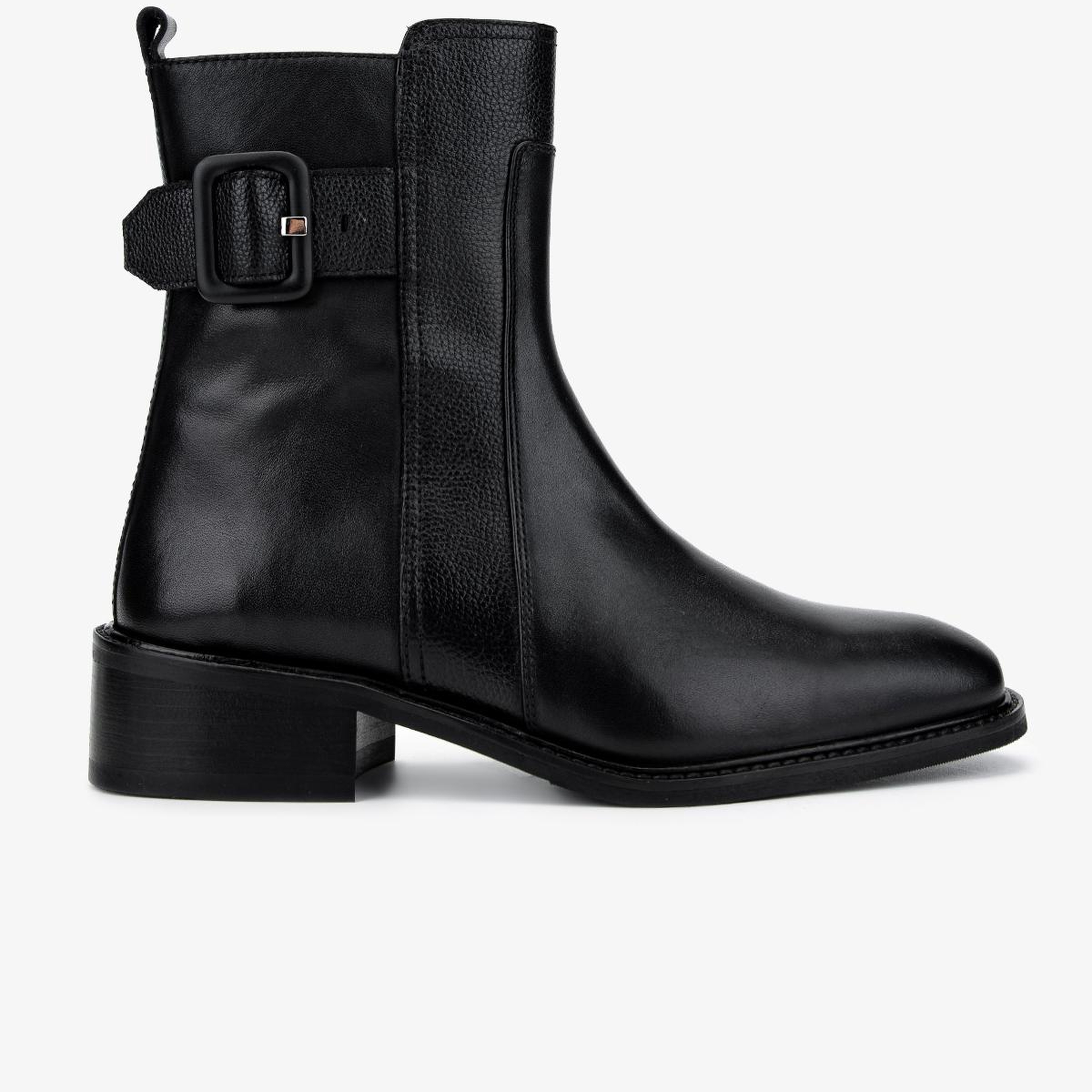 Valmenti Kadın Hakiki Deri Siyah Düz Bot