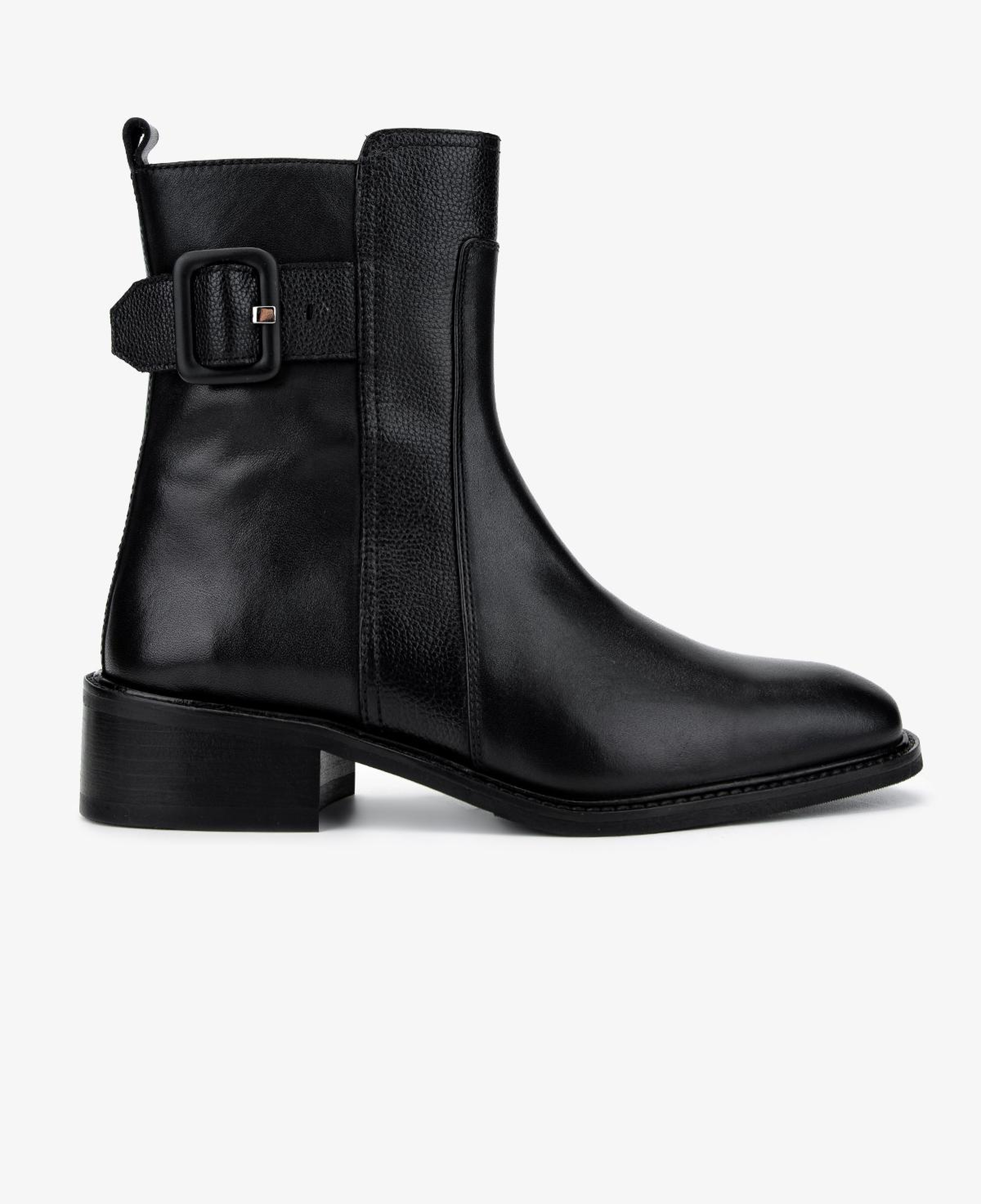 Valmenti Kadın Hakiki Deri Siyah Düz Bot