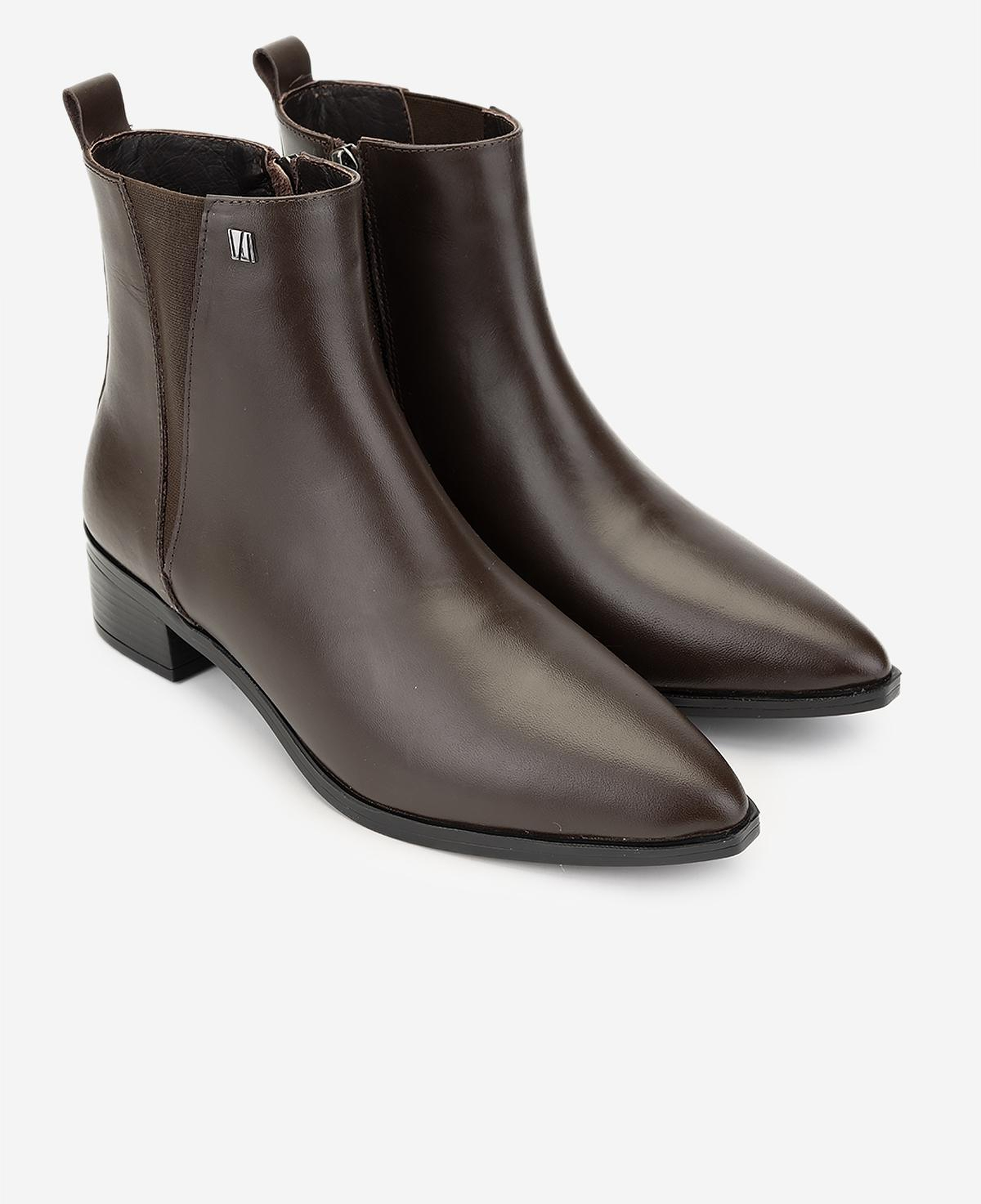 Valmenti Kadın Hakiki Deri Kahverengi Topuklu Bot