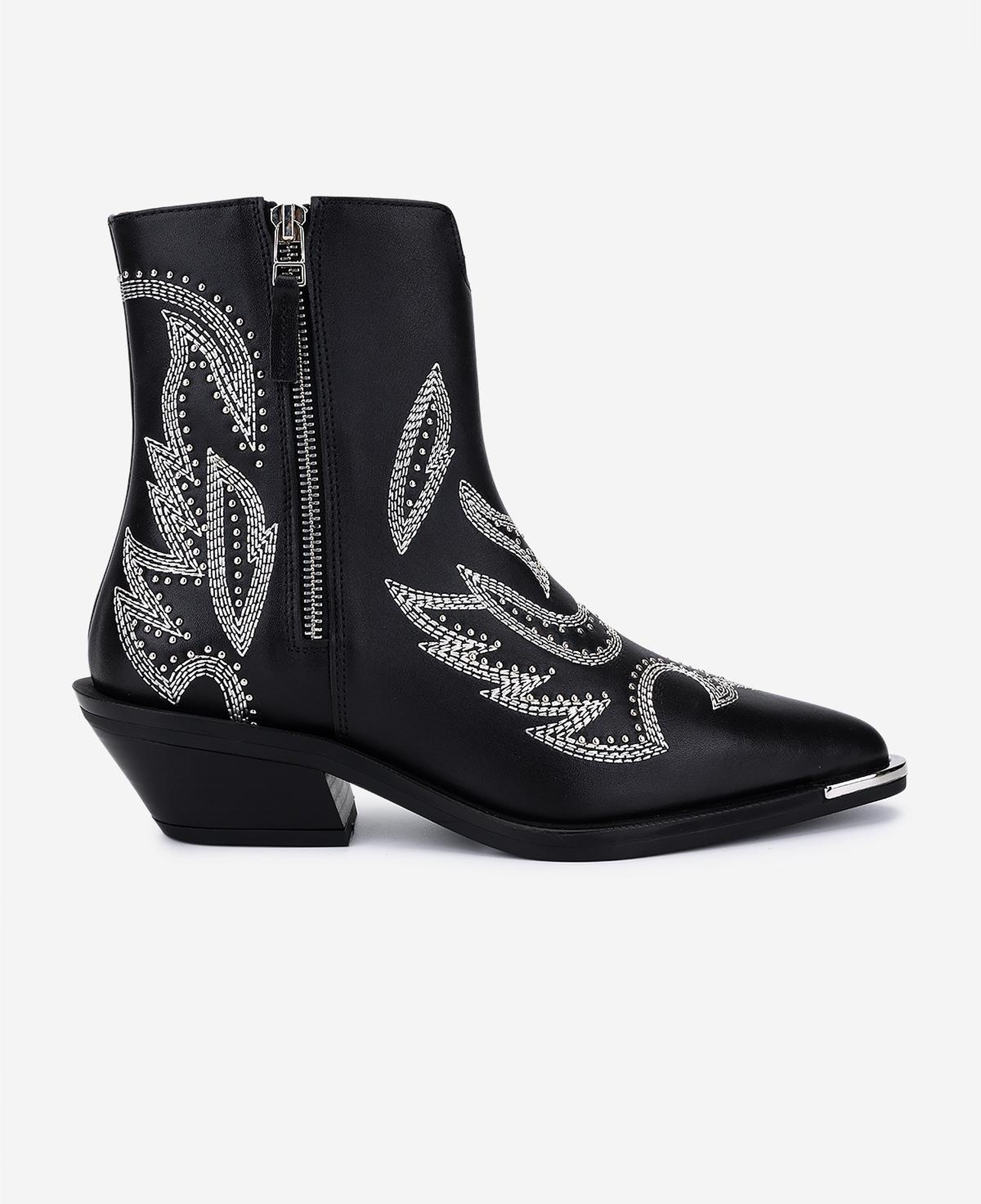 Valmenti Kadın Hakiki Deri Siyah Western Bot