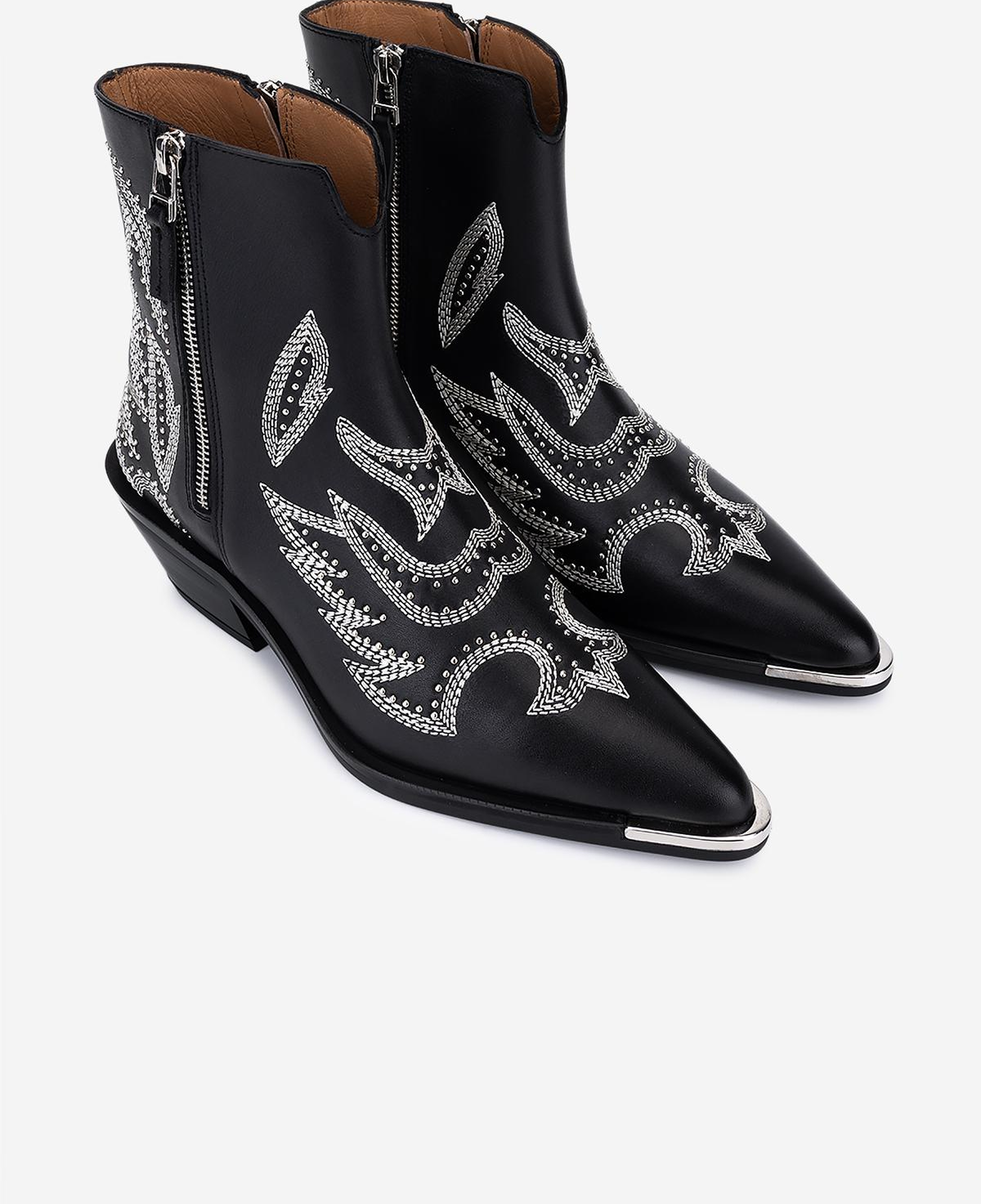 Valmenti Kadın Hakiki Deri Siyah Western Bot