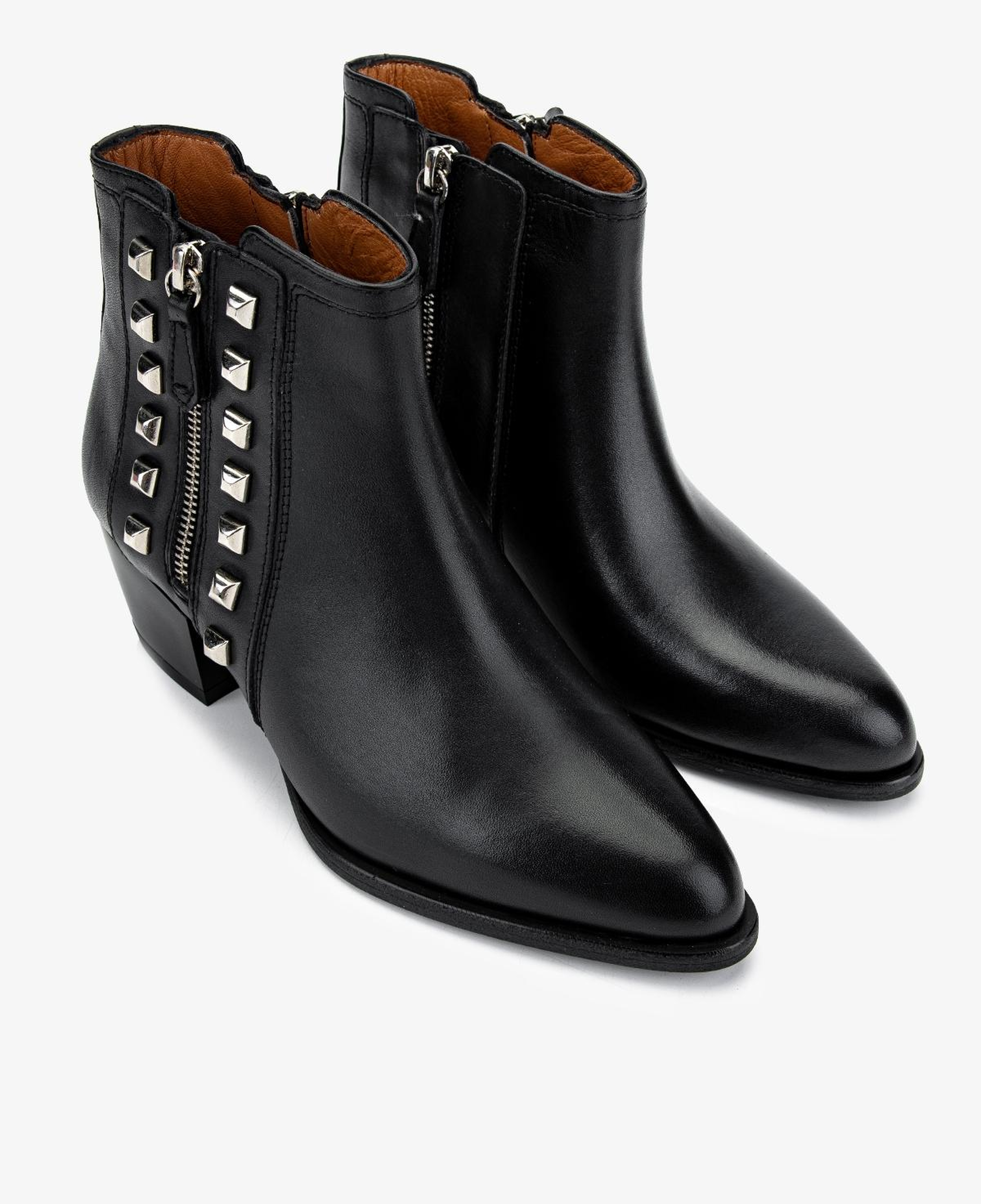 Valmenti Kadın Hakiki Deri Siyah Topuklu Bot