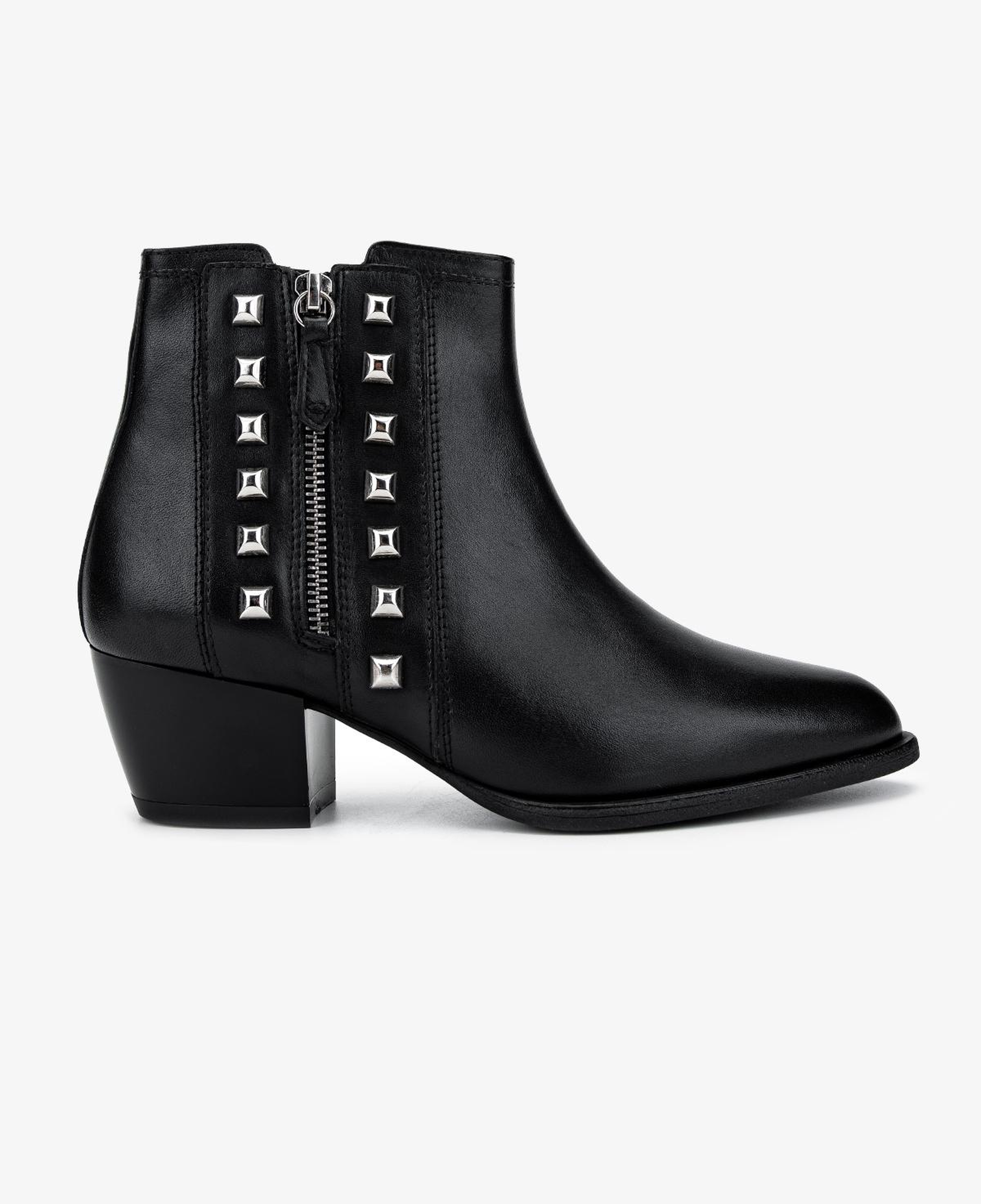 Valmenti Kadın Hakiki Deri Siyah Topuklu Bot