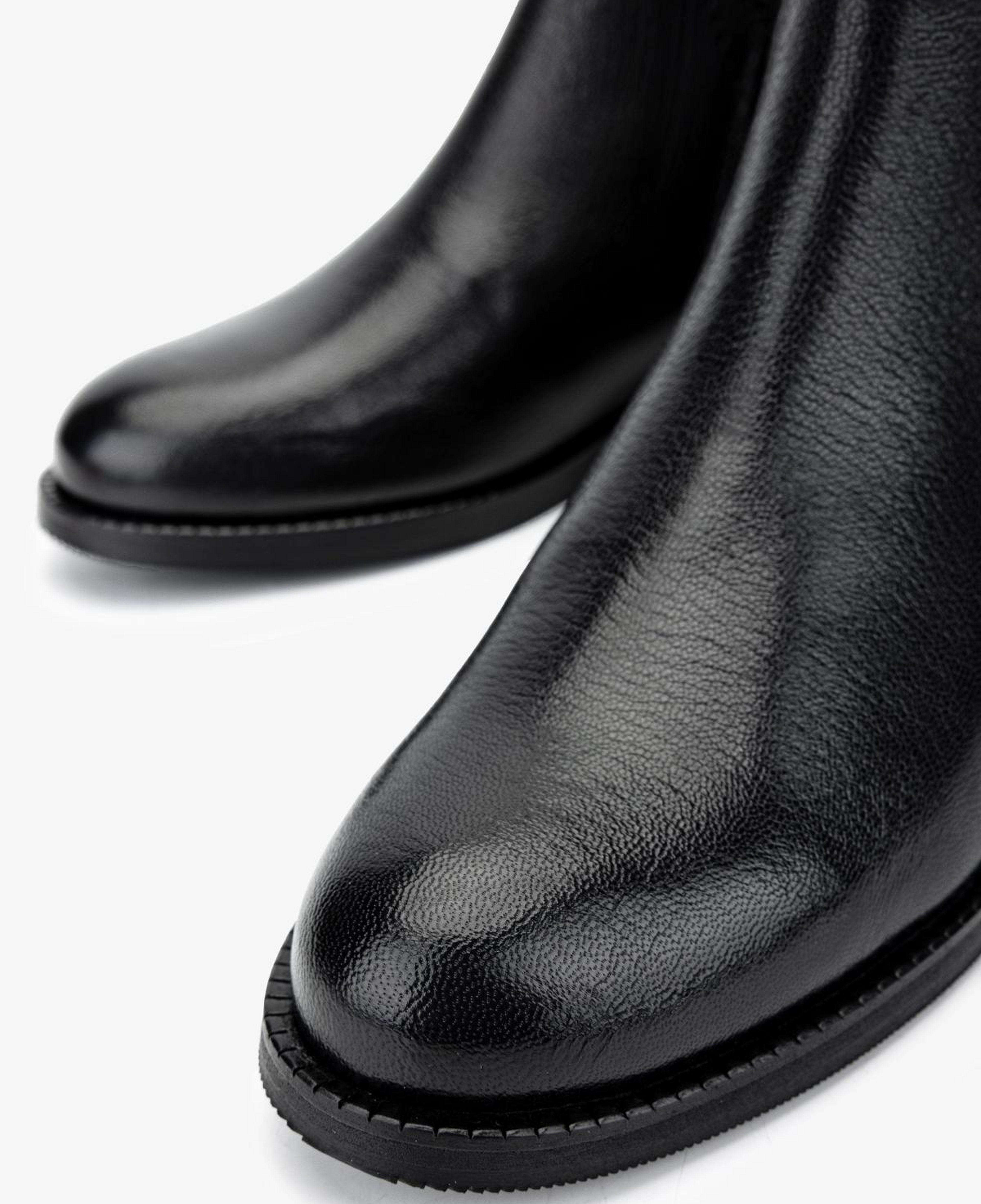 Valmenti Kadın Hakiki Deri Siyah Düz Bot