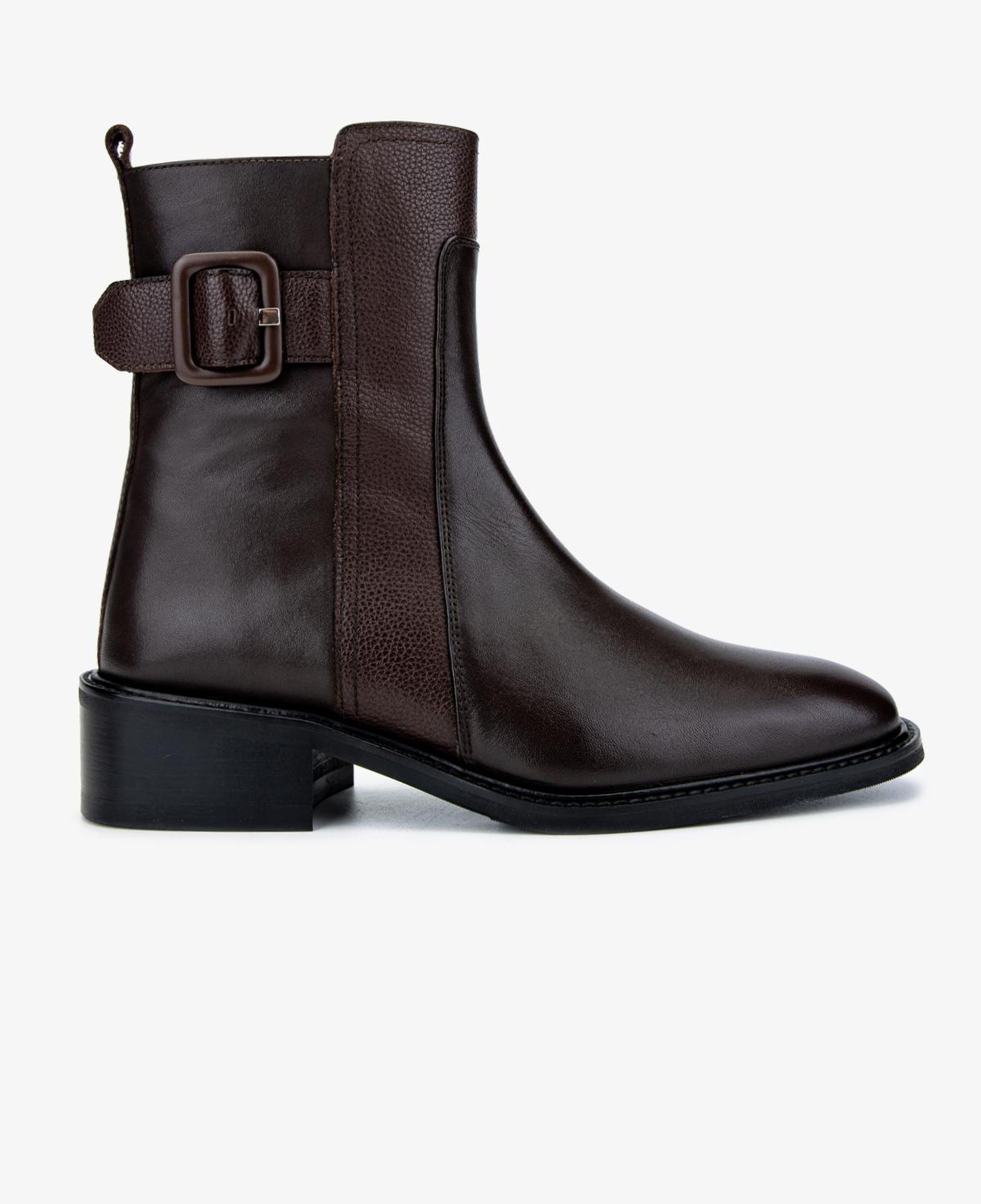 Valmenti Kadın Hakiki Deri Kahverengi Düz Bot