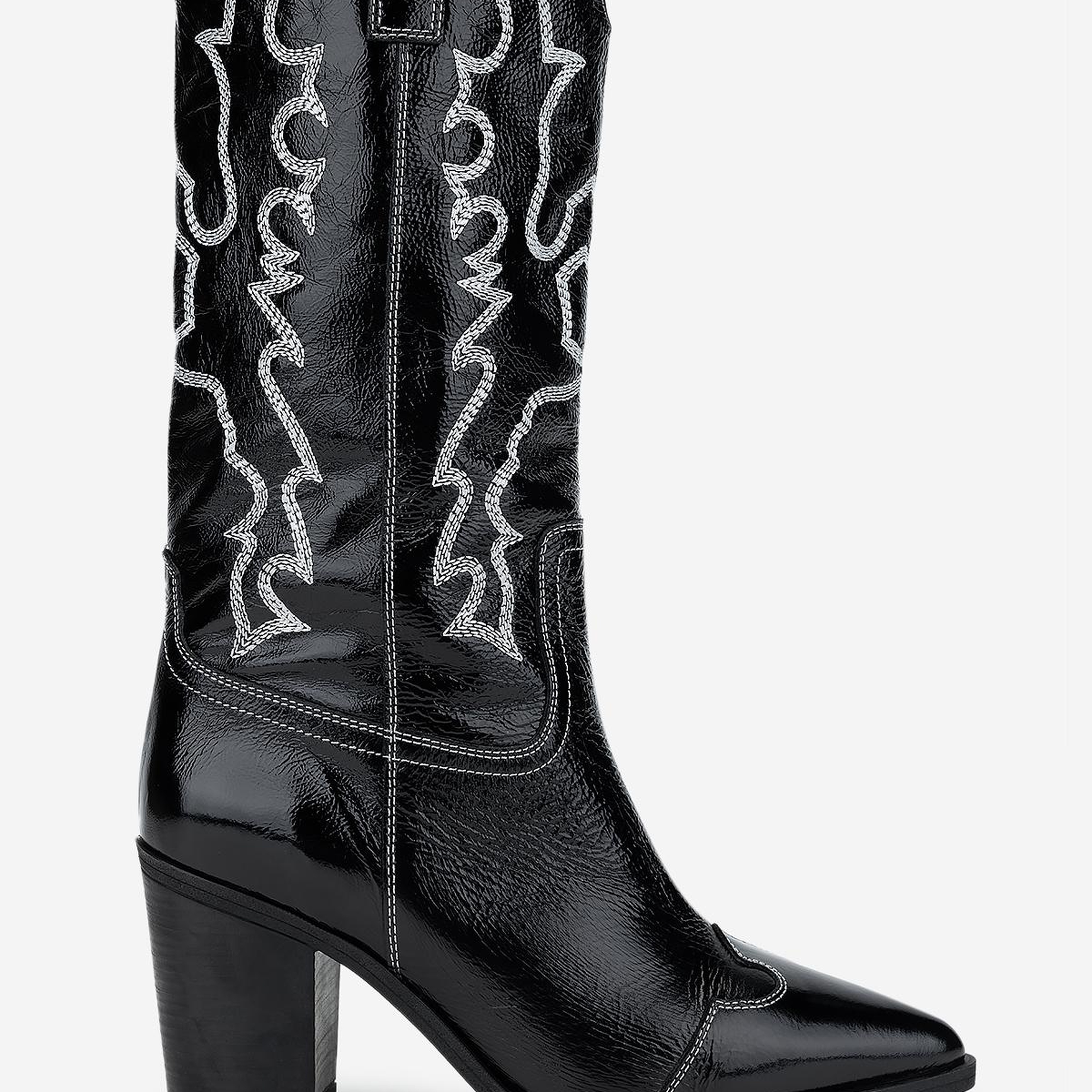 Valmenti Kadın Hakiki Deri Siyah Topuklu Bot