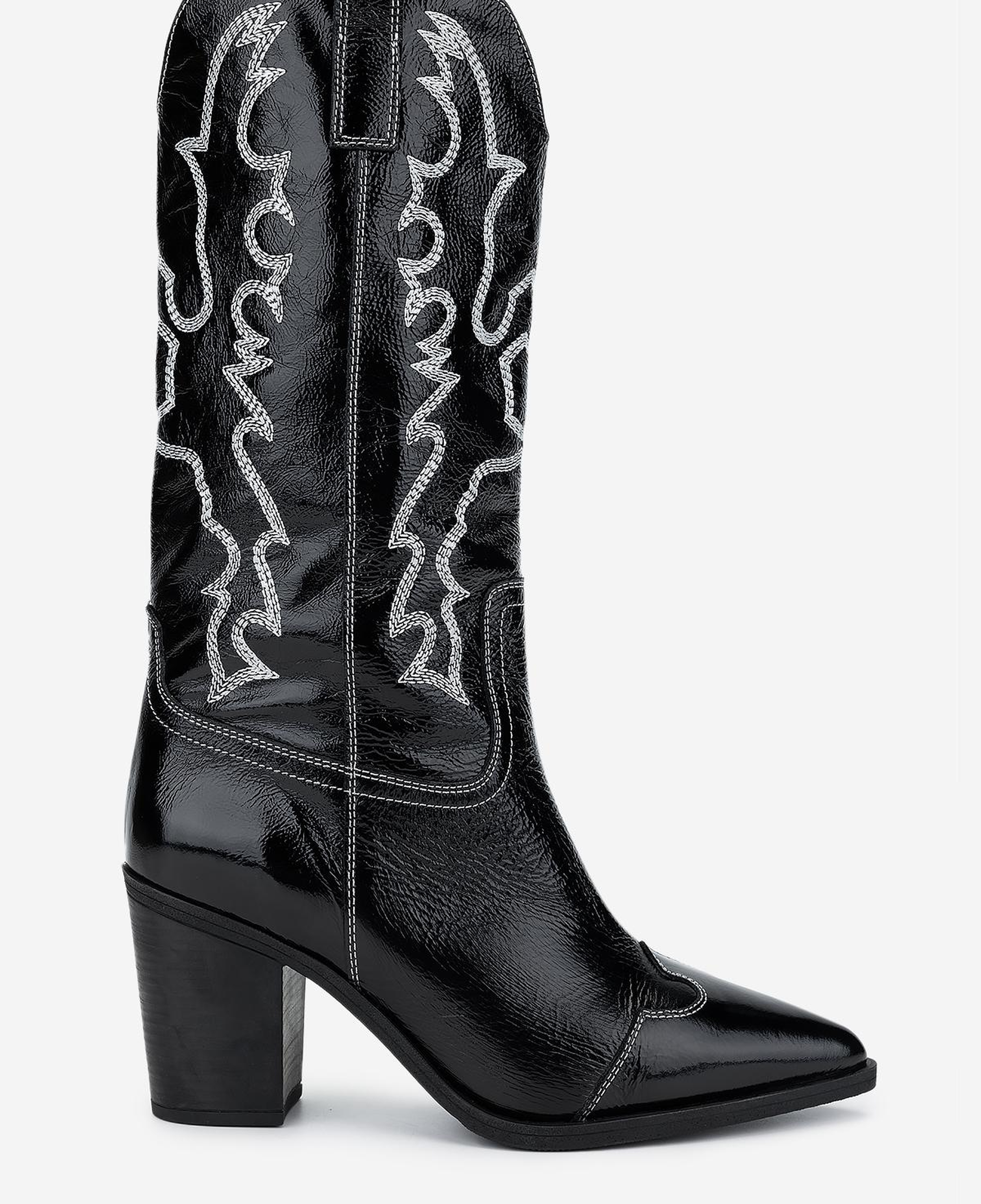 Valmenti Kadın Hakiki Deri Siyah Topuklu Bot