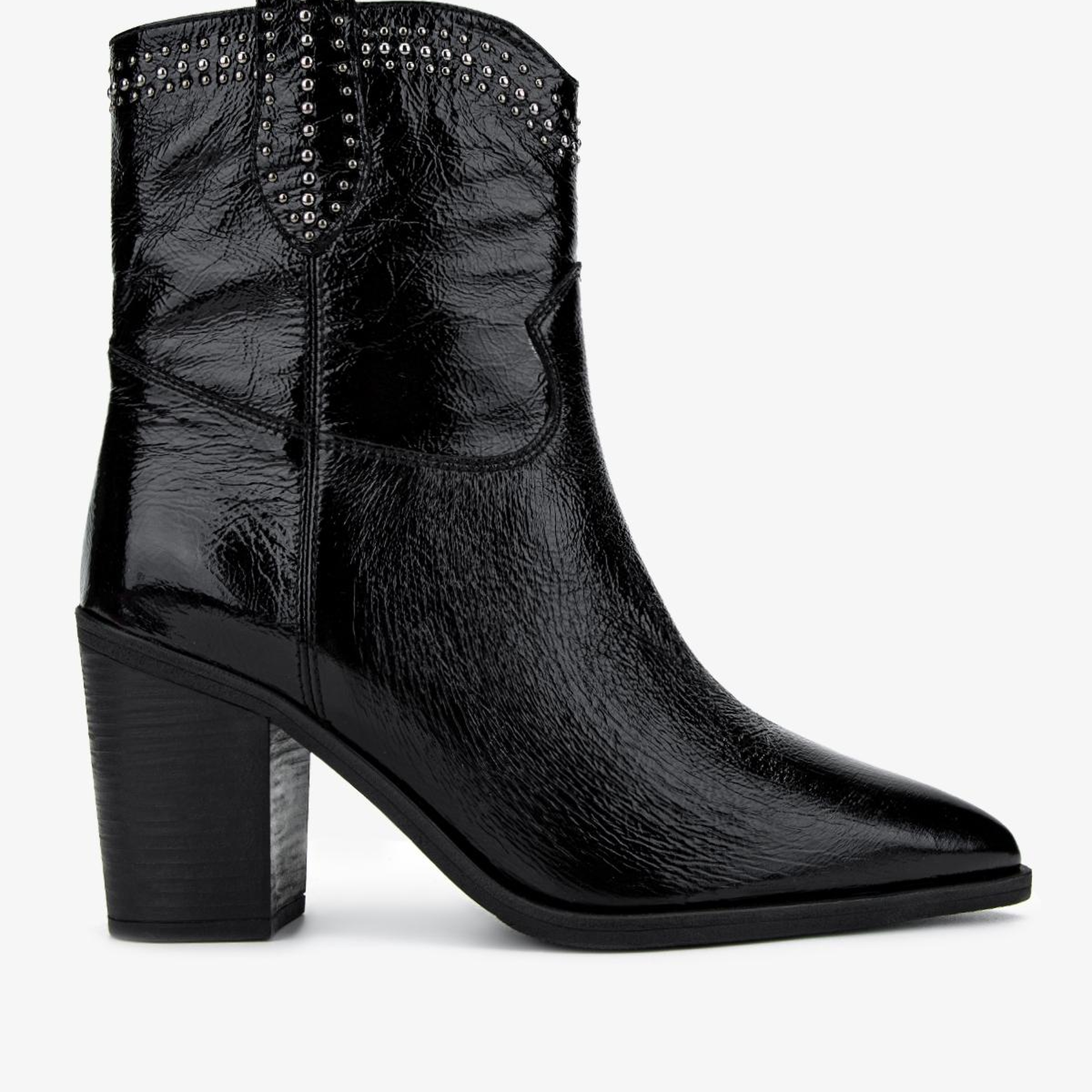 Valmenti Kadın Hakiki Deri Siyah Topuklu Bot