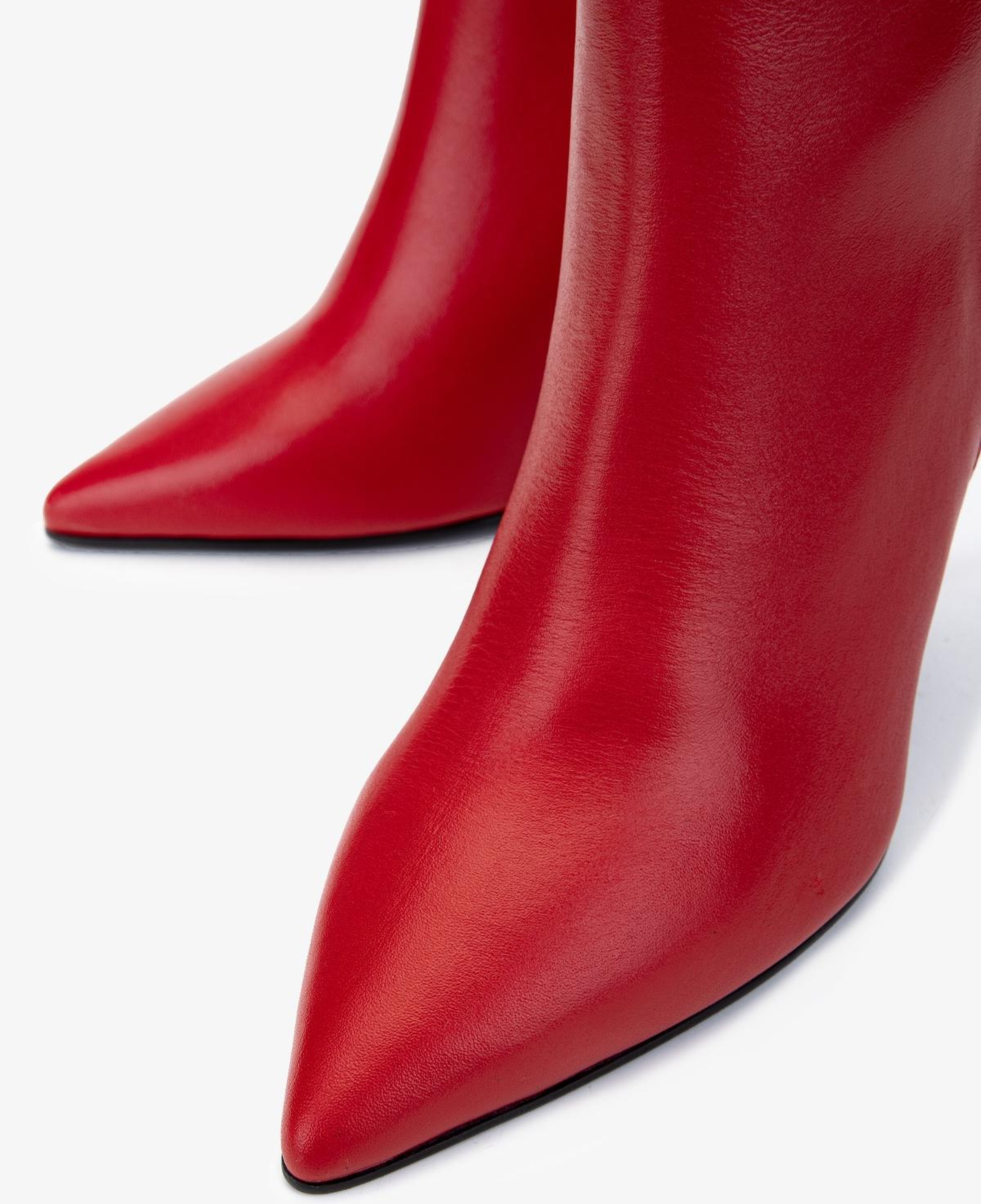 Valmenti Kadın Hakiki Deri Kırmızı Topuklu Bot