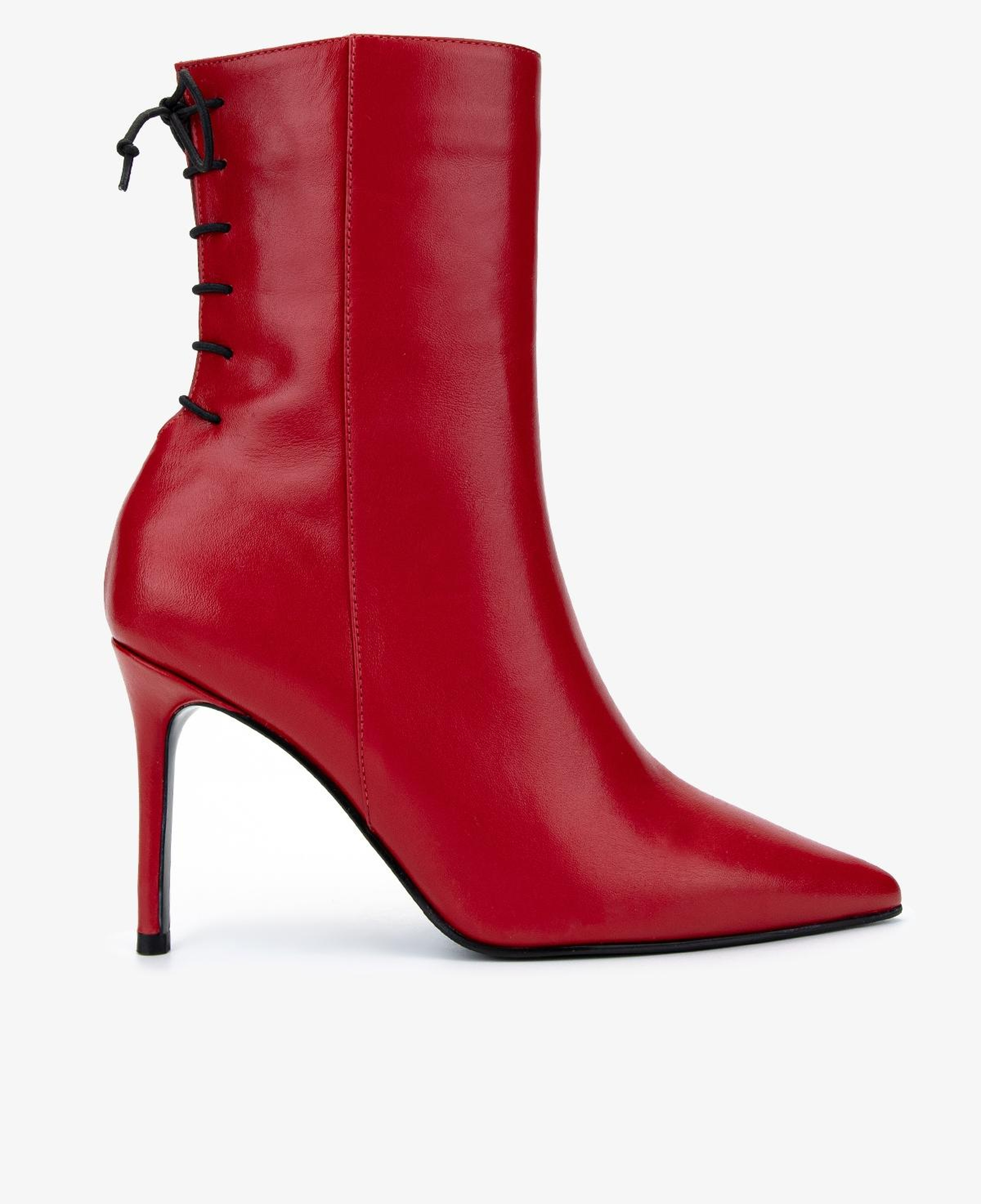 Valmenti Kadın Hakiki Deri Kırmızı Topuklu Bot
