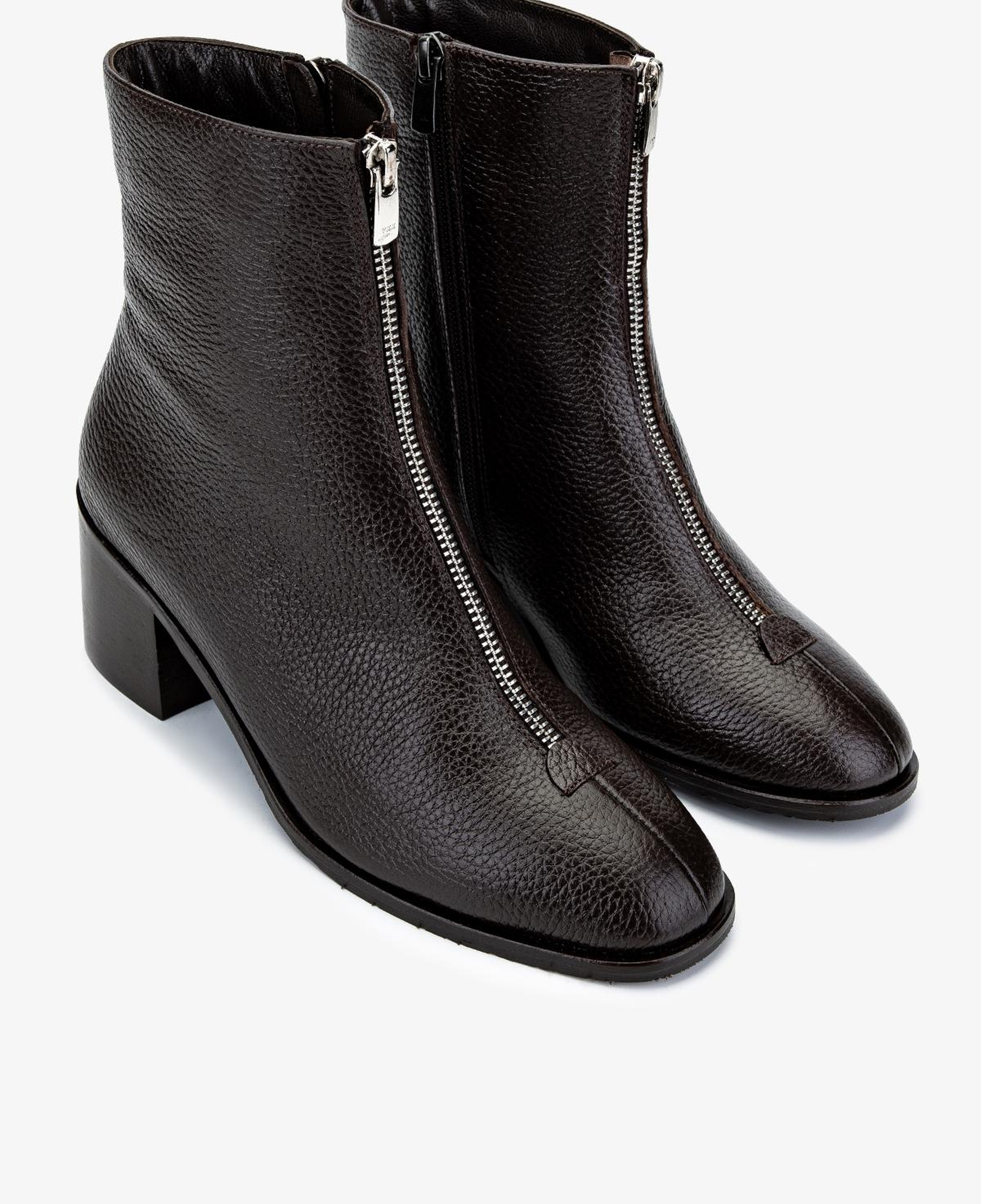 Valmenti Kadın Hakiki Deri Kahverengi Topuklu Bot