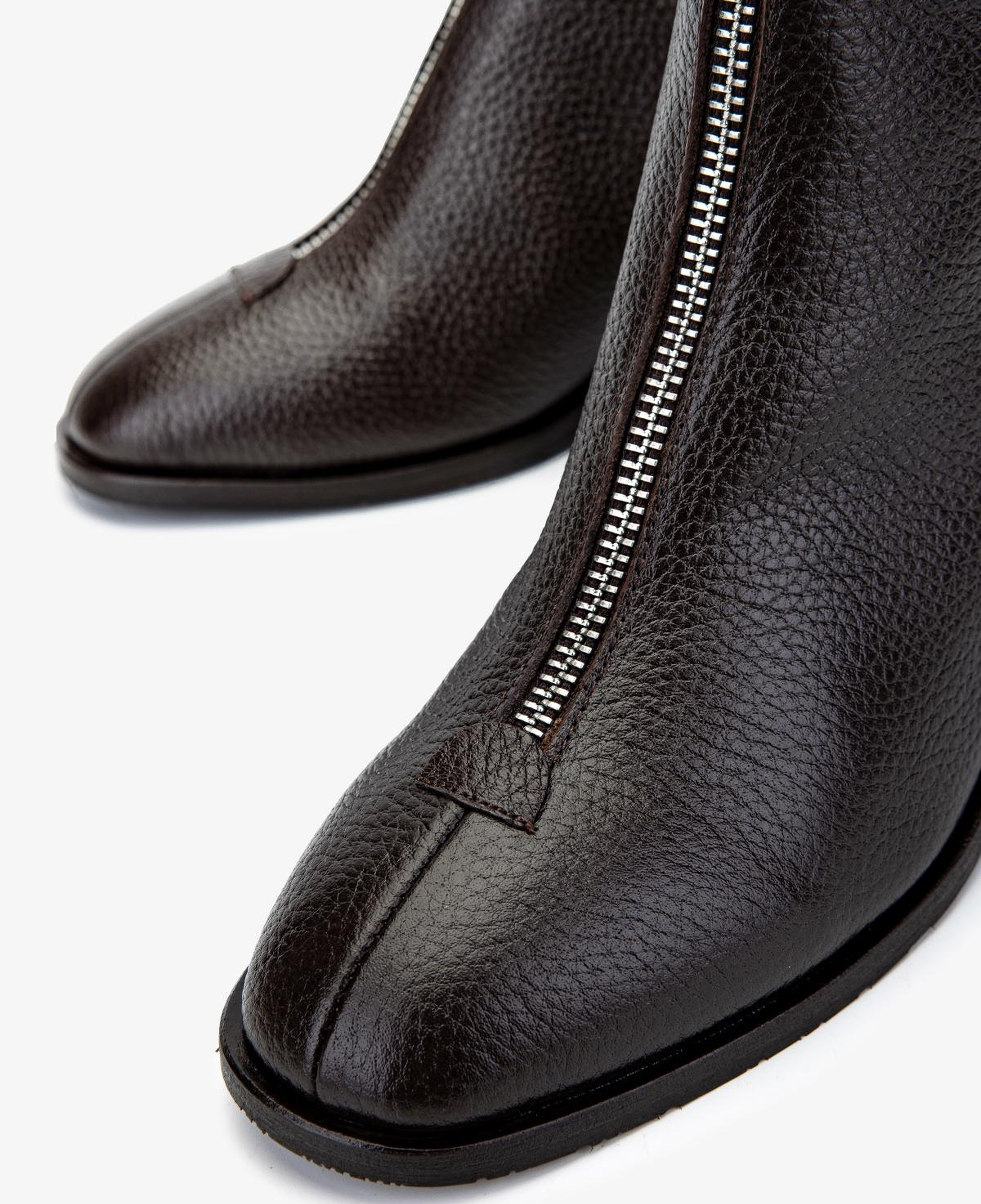 Valmenti Kadın Hakiki Deri Kahverengi Topuklu Bot