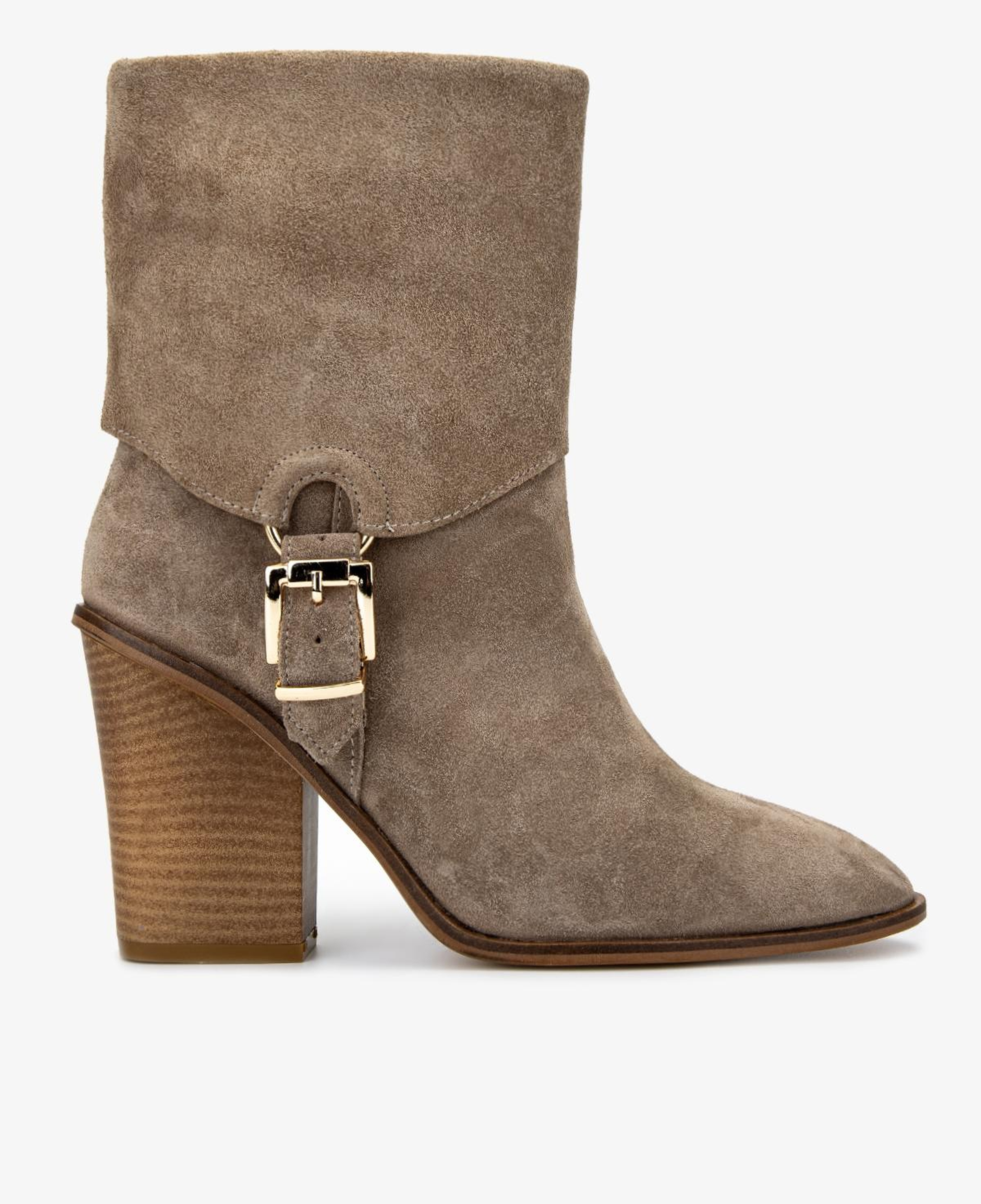 Valmenti Kadın Hakiki Deri Bej Topuklu Bot