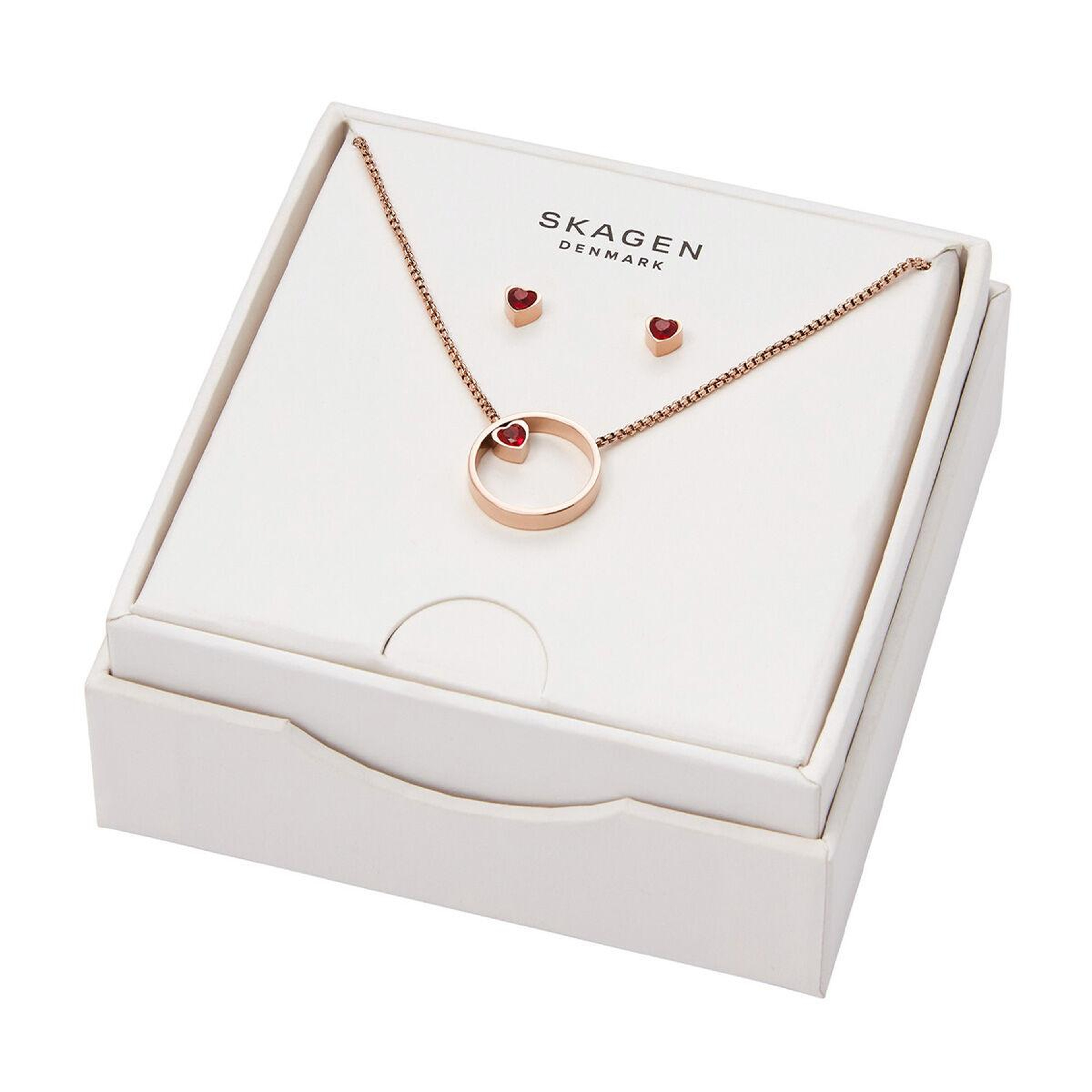 Skagen SKJB1007-791 Kalpli Kadın Kolye ve Küpe Seti