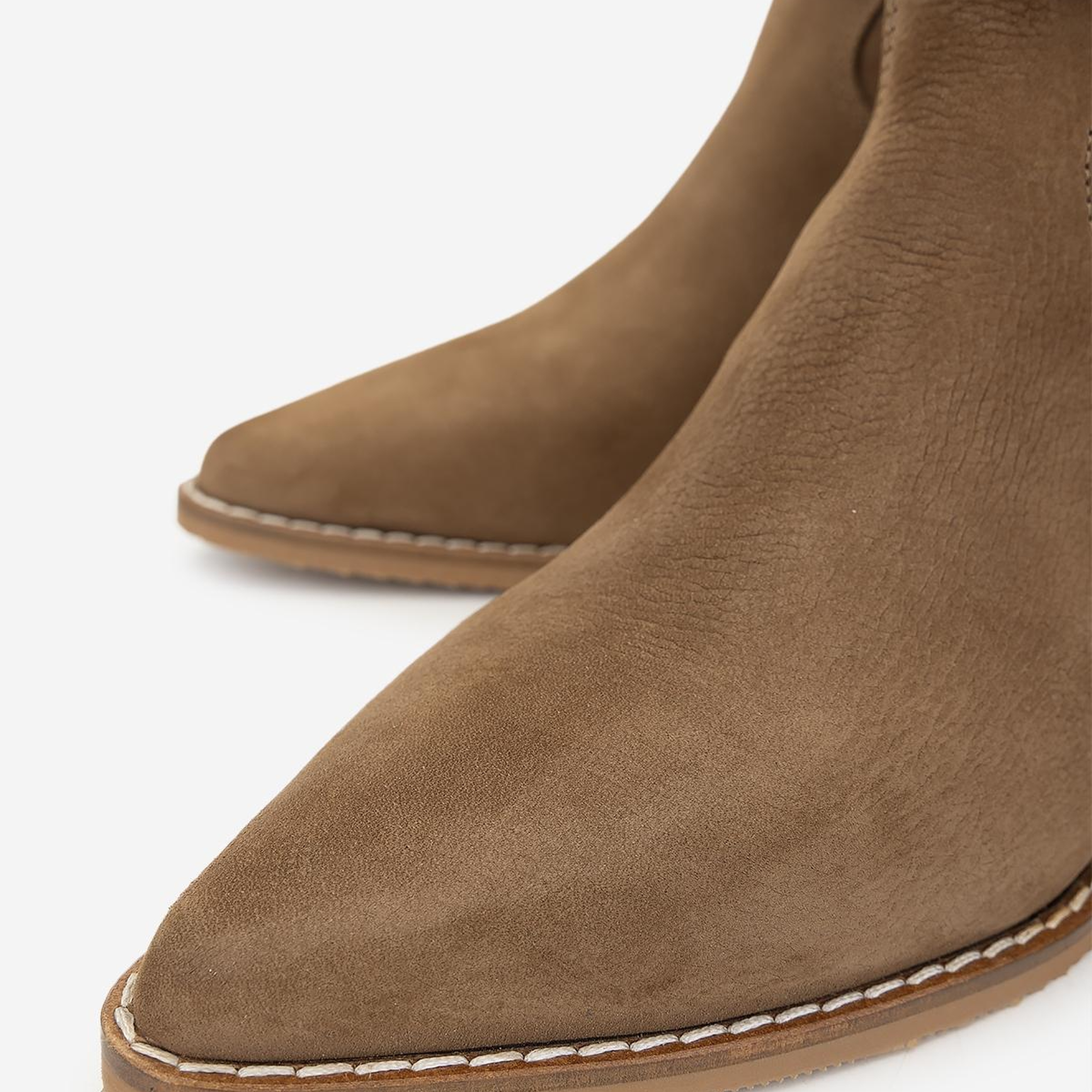 Valmenti Kadın Hakiki Deri Taba Topuklu Bot