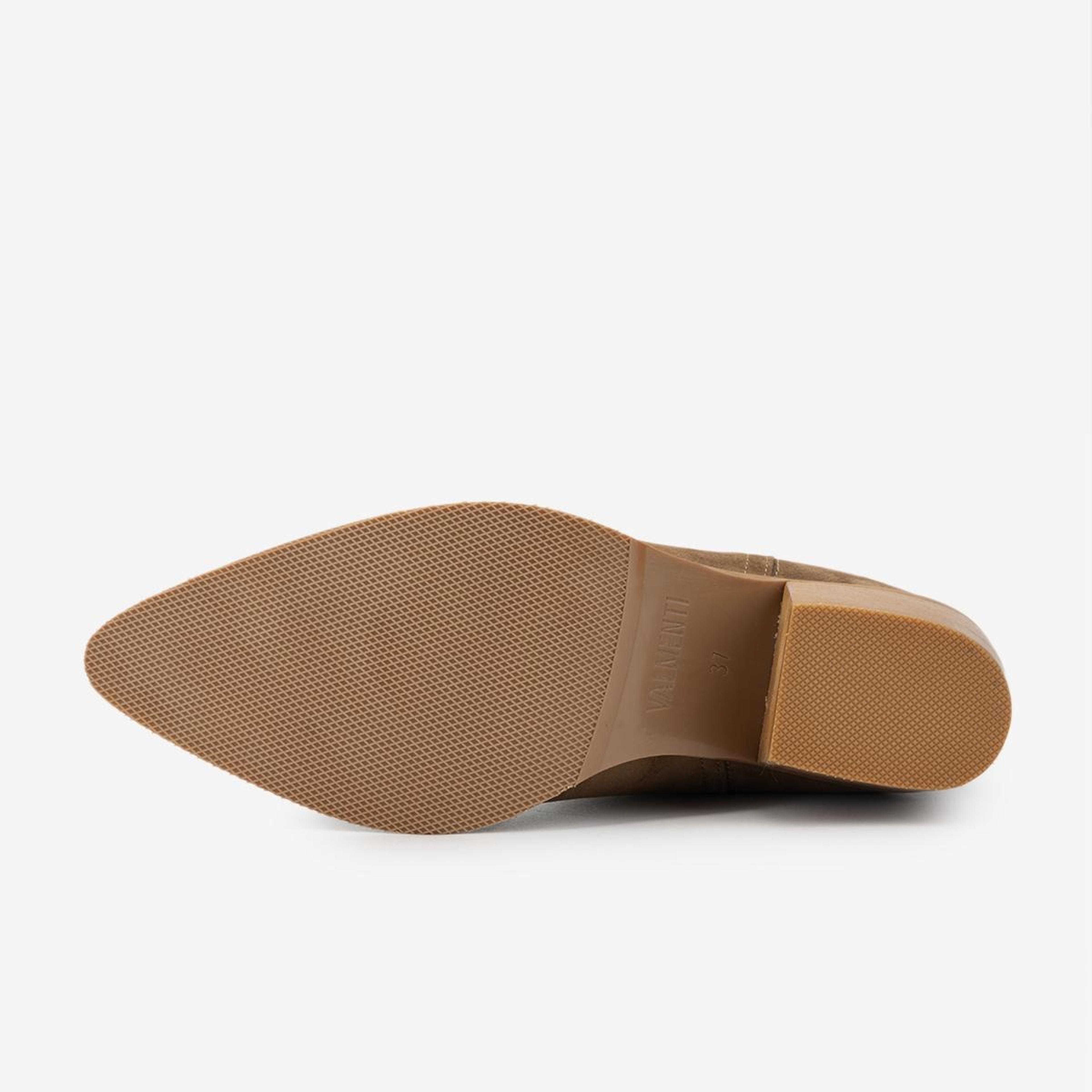 Valmenti Kadın Hakiki Deri Taba Topuklu Bot