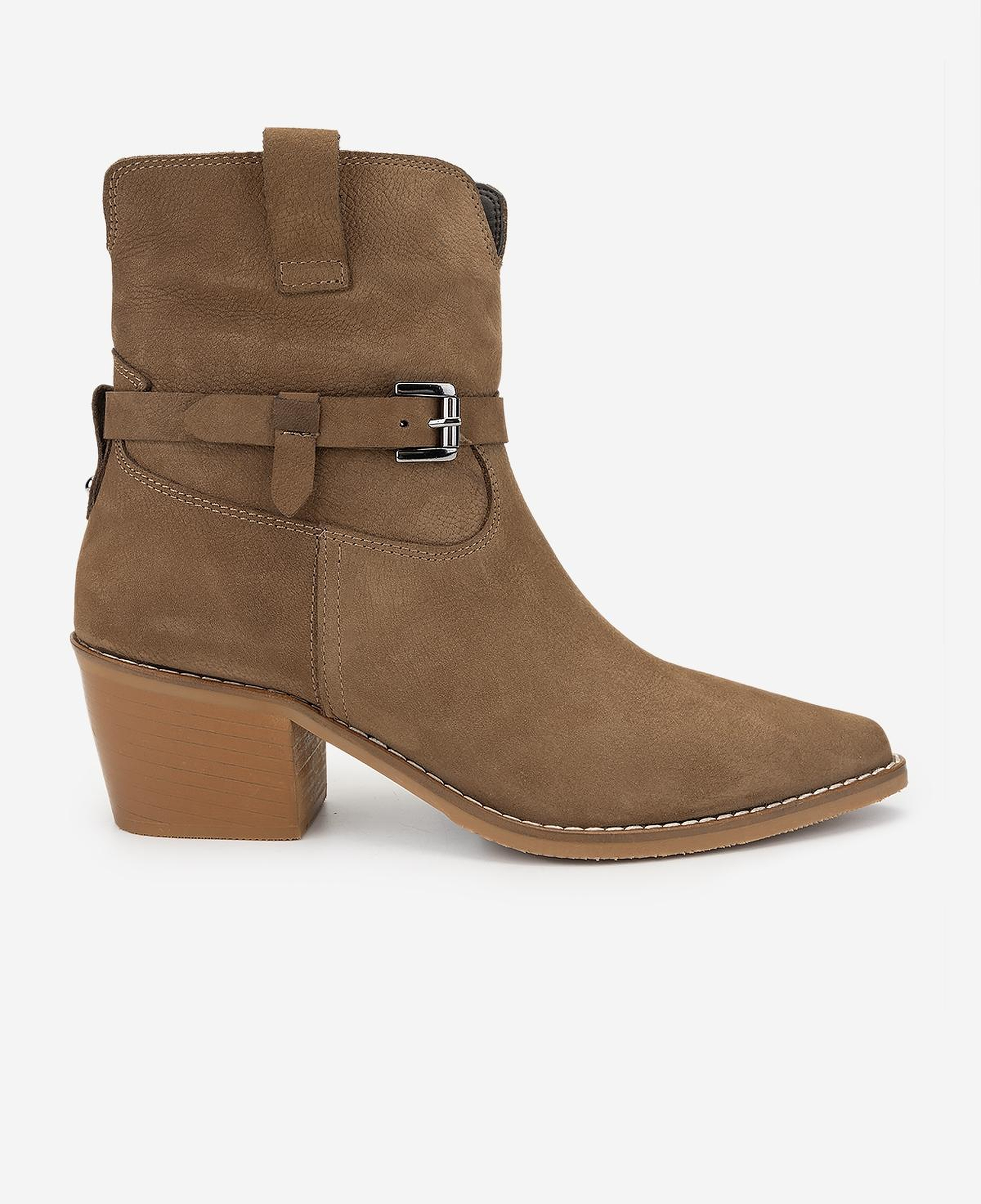 Valmenti Kadın Hakiki Deri Taba Topuklu Bot