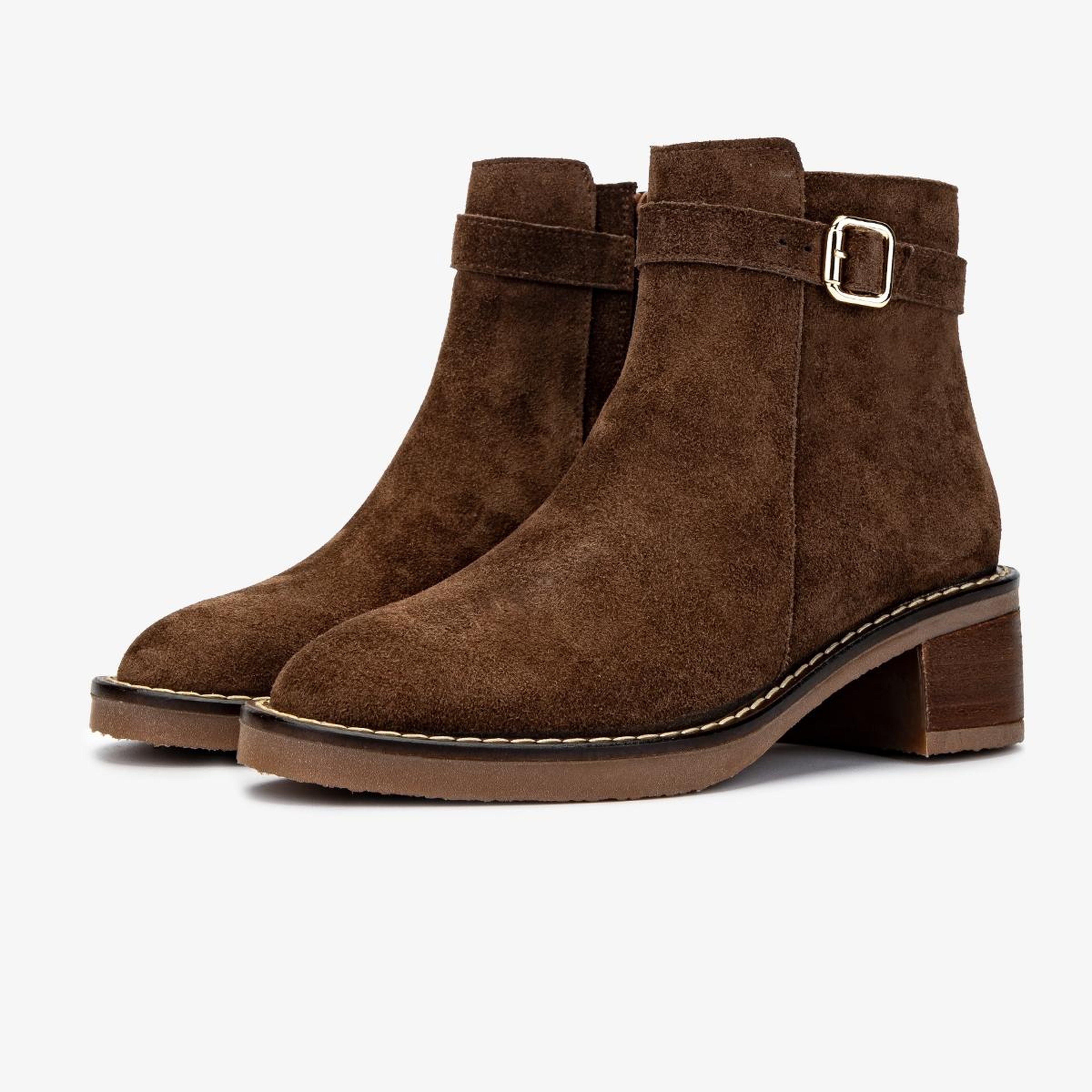 Valmenti Kadın Hakiki Deri Kahverengi Topuklu Bot