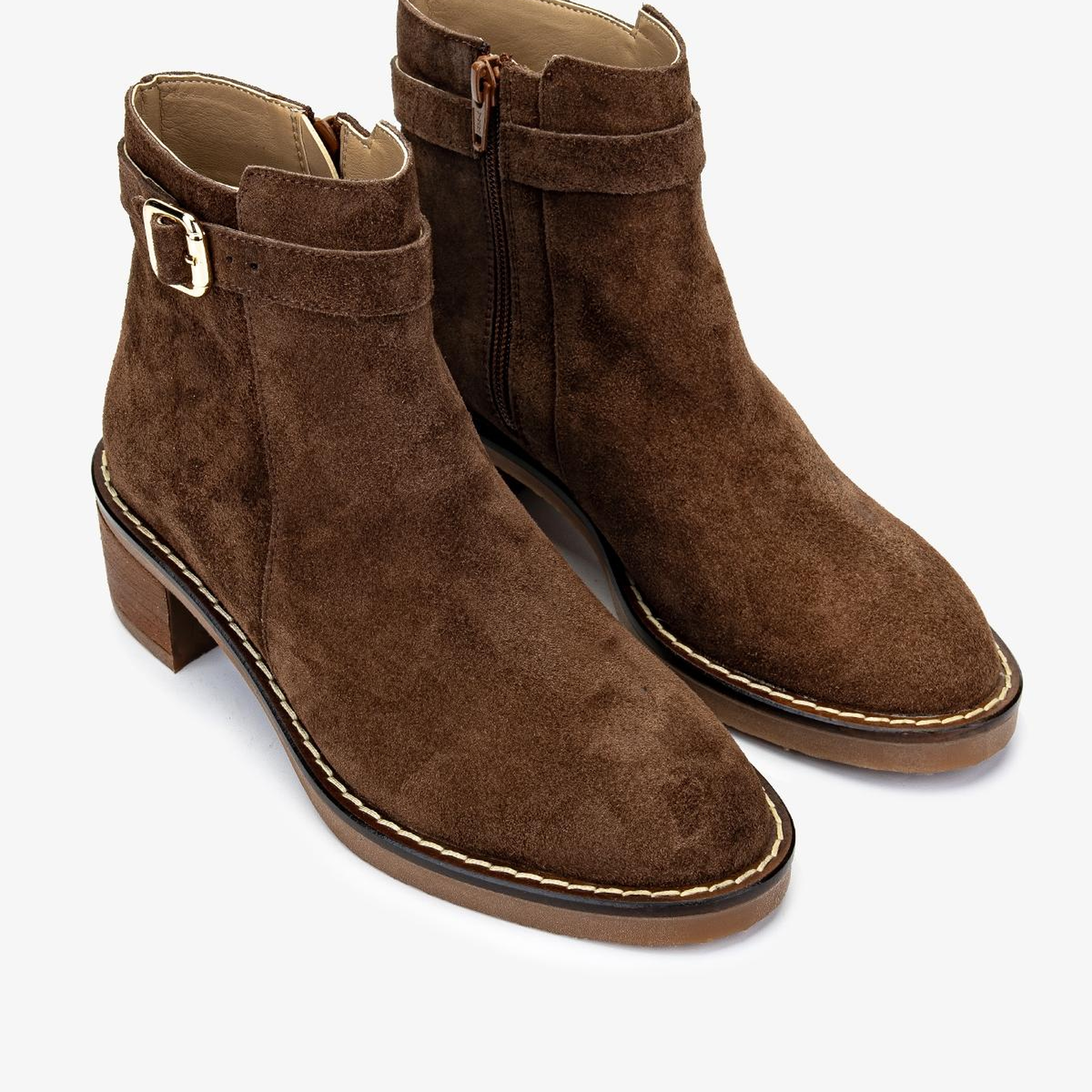 Valmenti Kadın Hakiki Deri Kahverengi Topuklu Bot