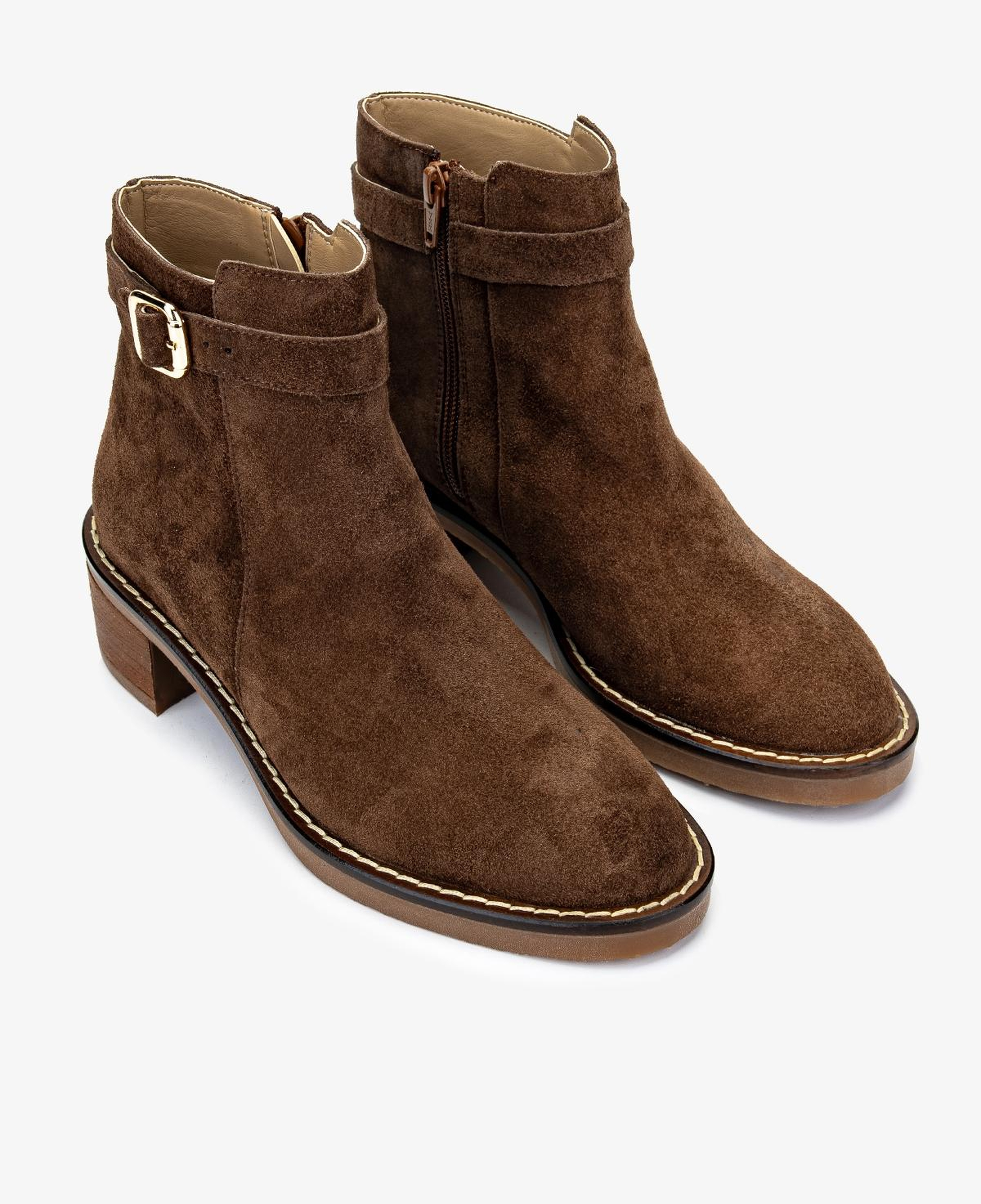 Valmenti Kadın Hakiki Deri Kahverengi Topuklu Bot