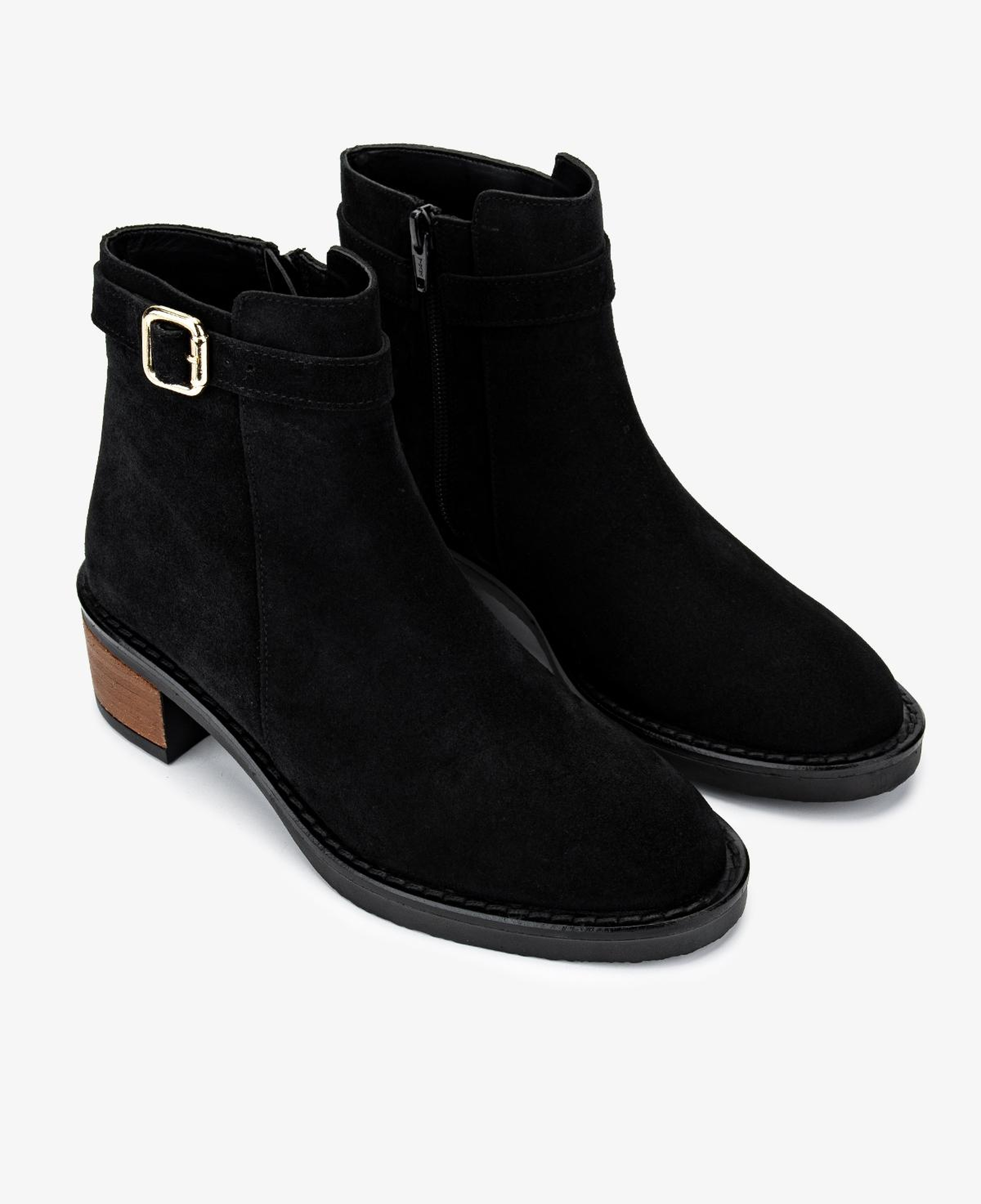 Valmenti Kadın Hakiki Deri Siyah Topuklu Bot