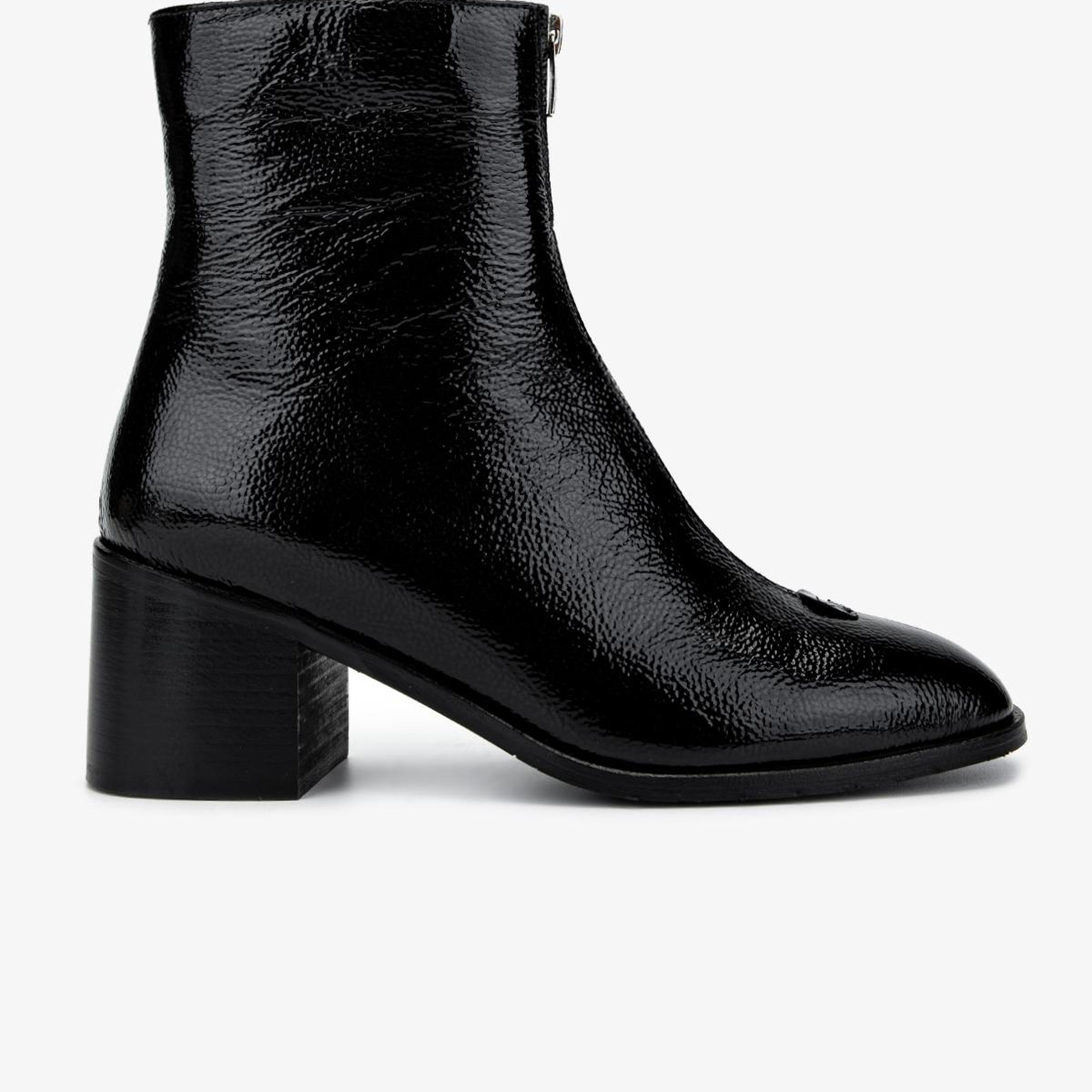 Valmenti Kadın Hakiki Deri Siyah Topuklu Bot