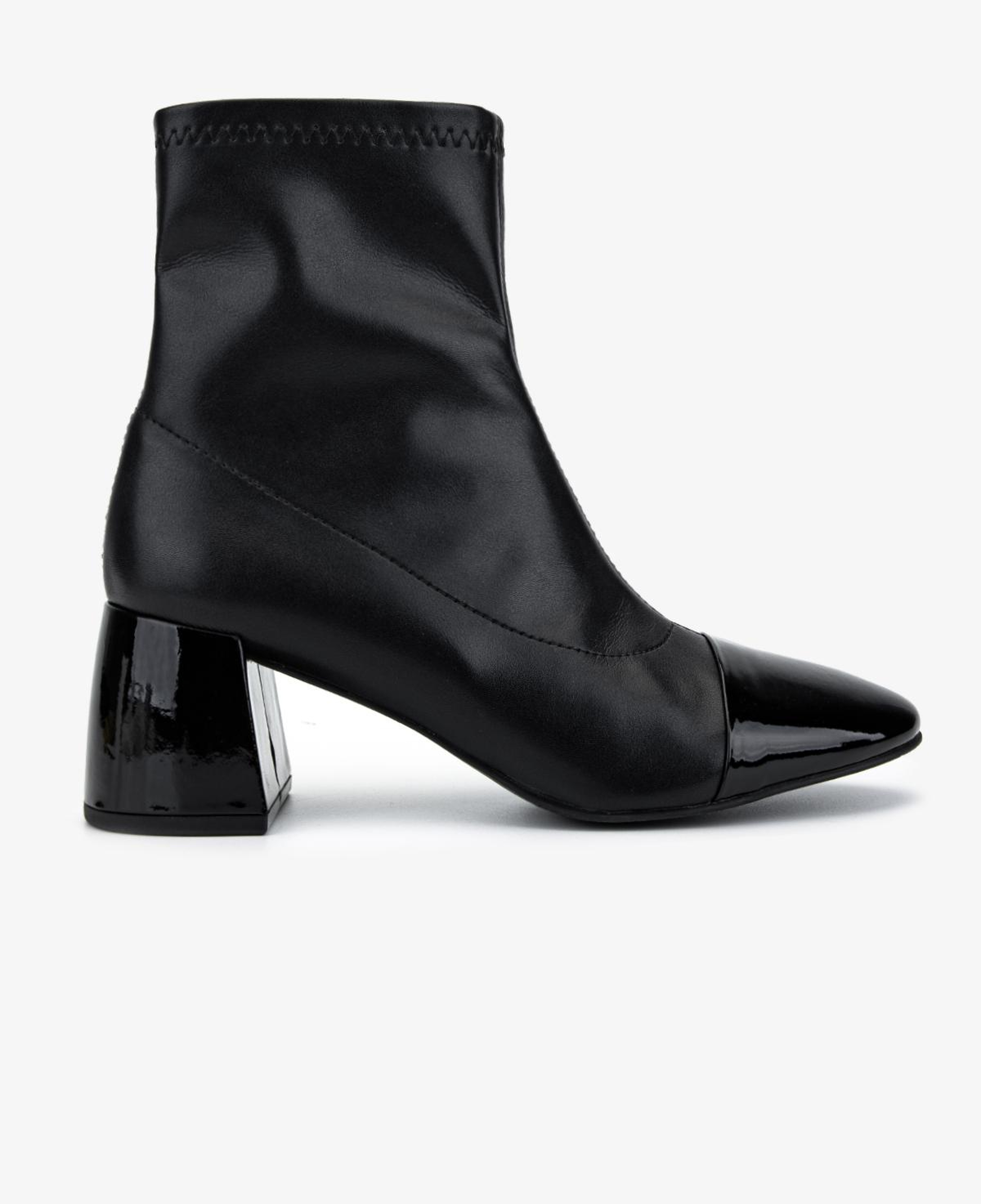 Valmenti Kadın Deri & Suni Siyah Topuklu Bot