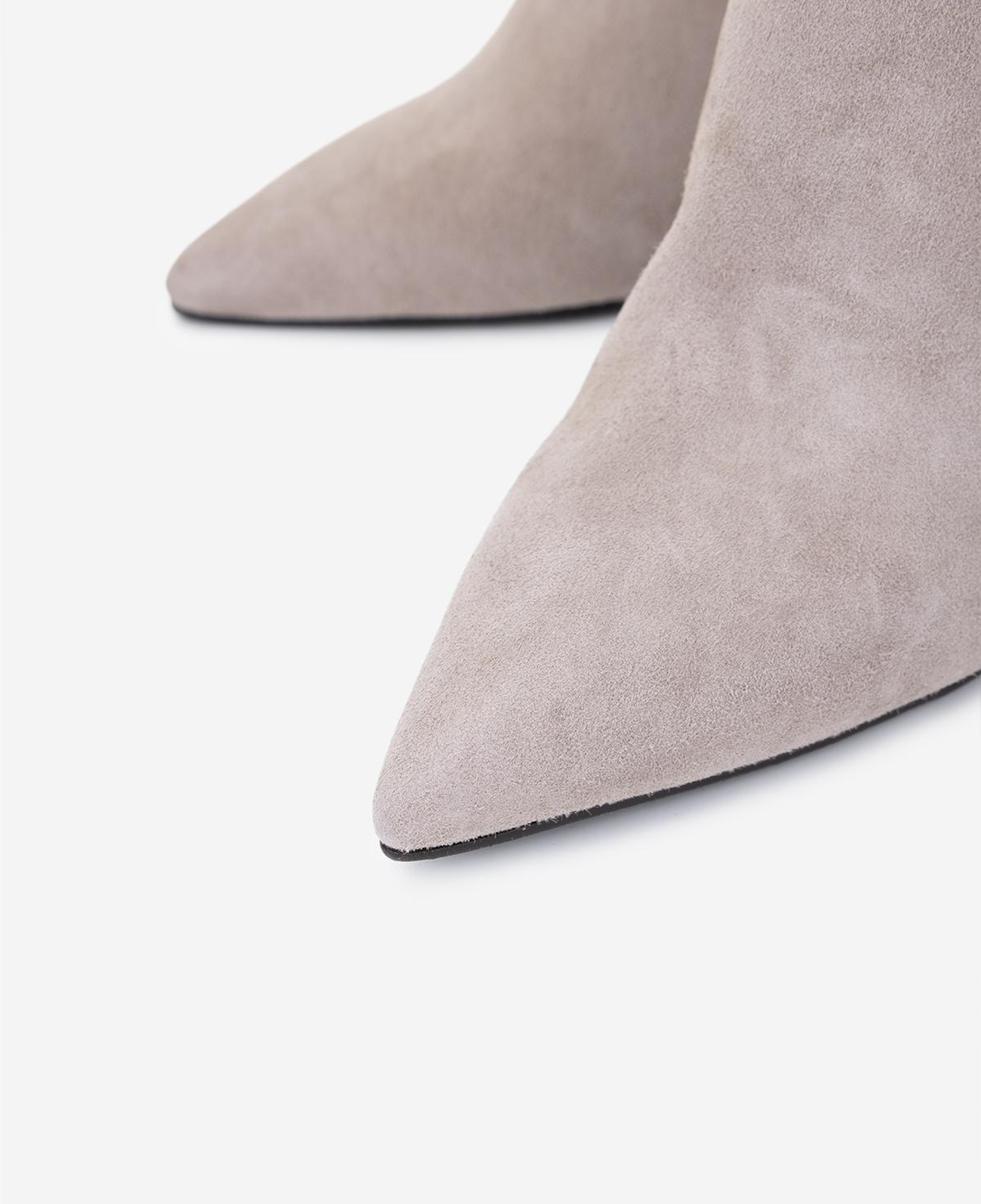 Valmenti Kadın Hakiki Deri Vizon Süet Topuklu Bot