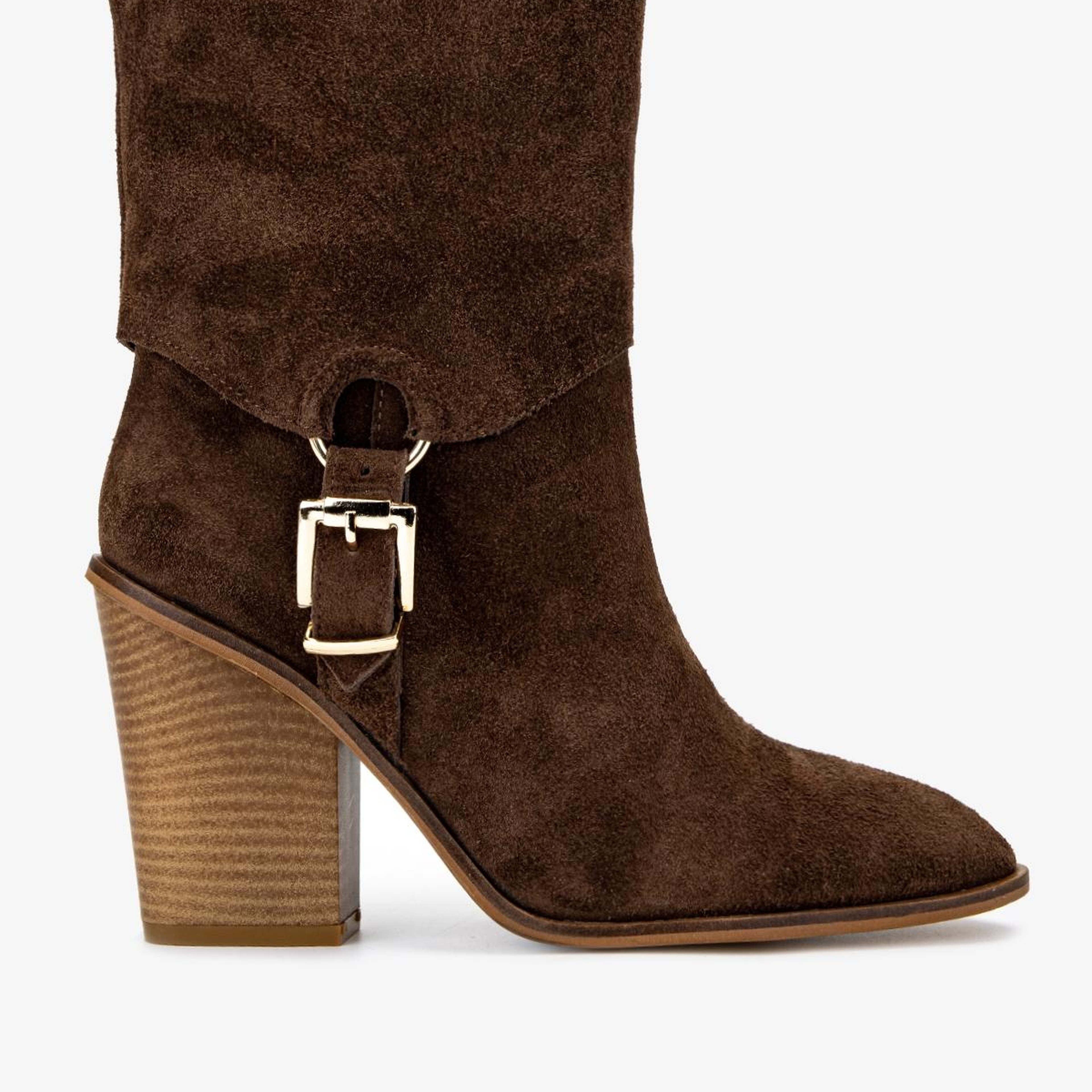 Valmenti Kadın Hakiki Deri Tütün Topuklu Bot