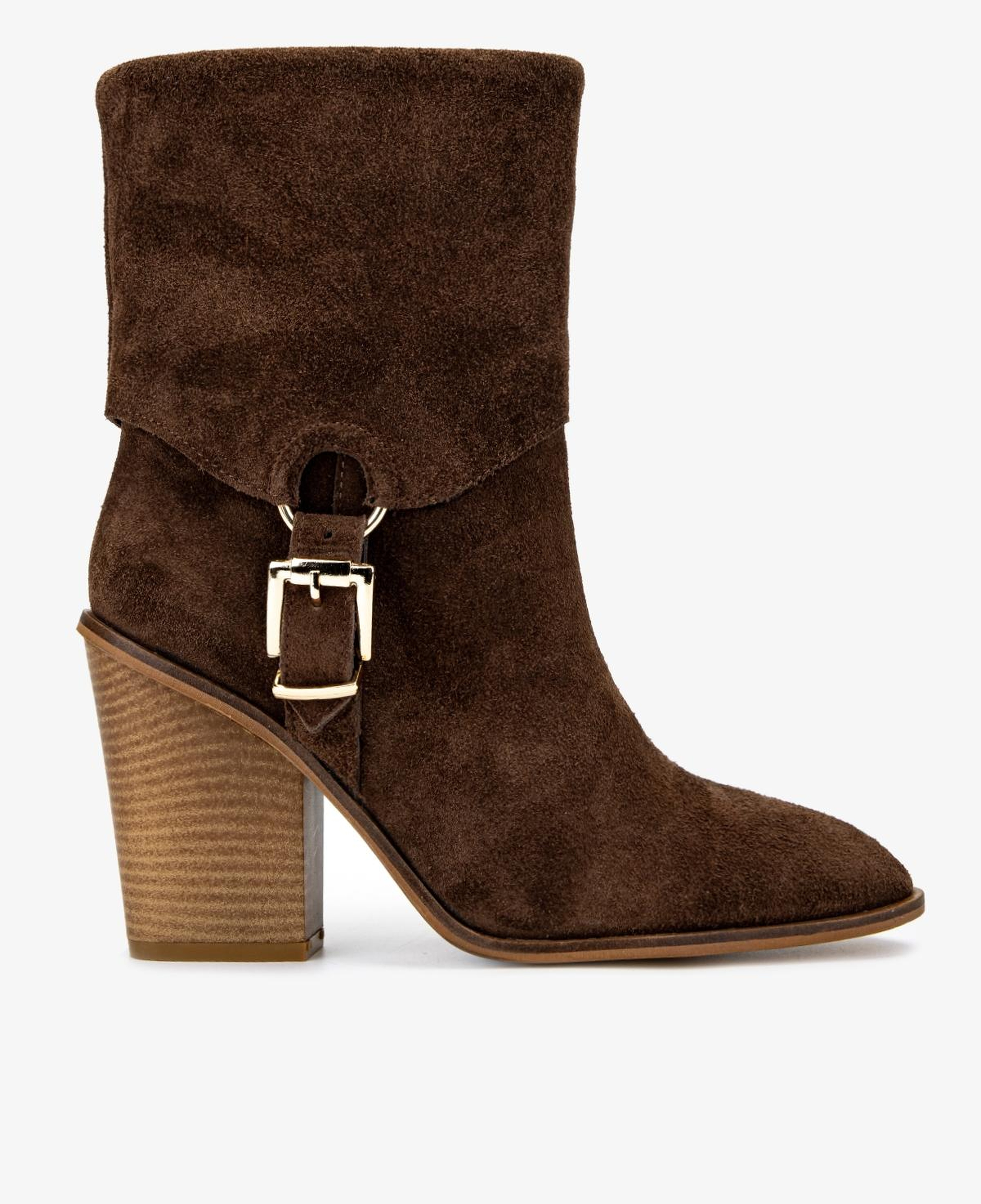 Valmenti Kadın Hakiki Deri Tütün Topuklu Bot