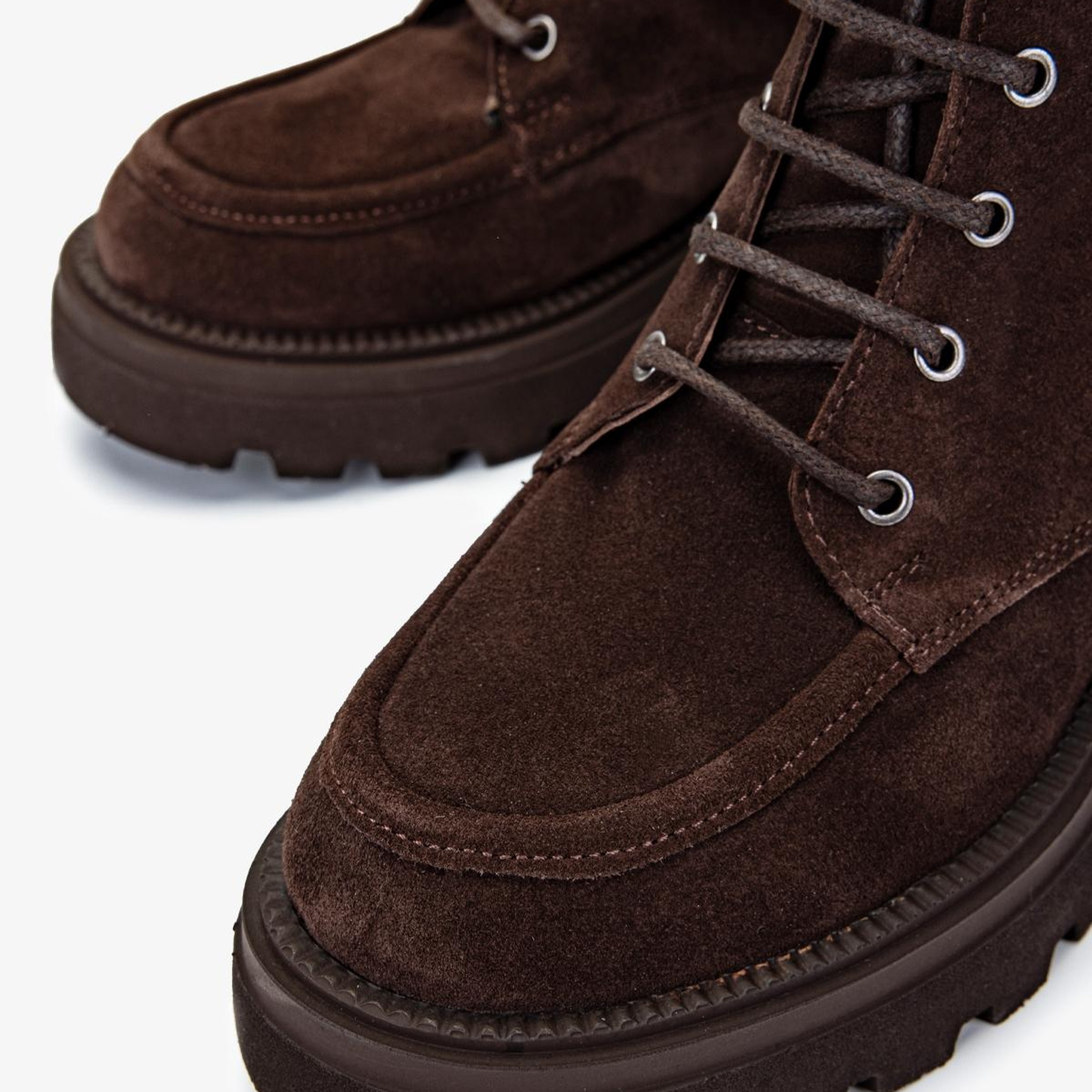 Valmenti Kadın Hakiki Deri Kahverengi Süet Düz Bot