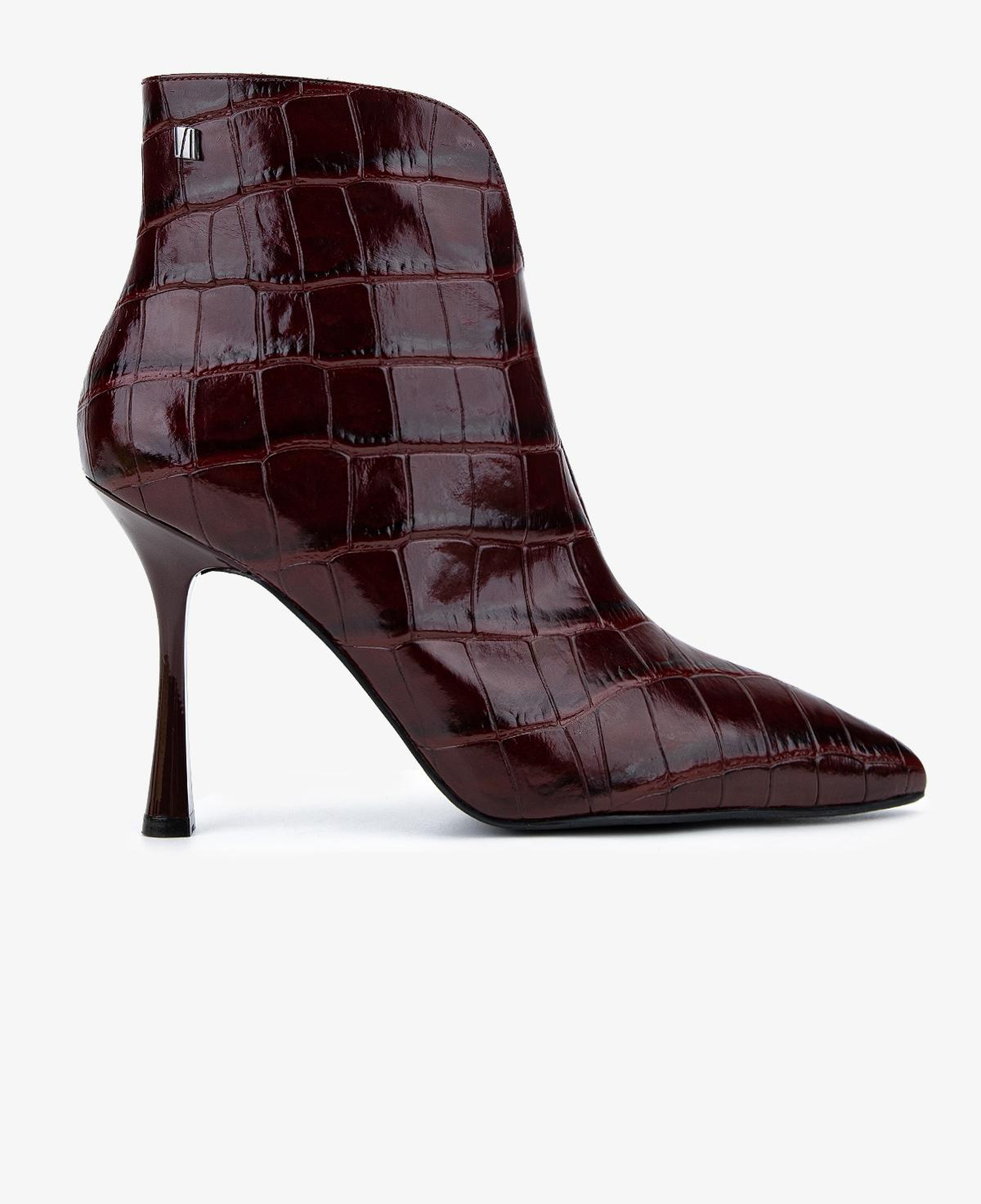 Valmenti Kadın Hakiki Deri Bordo Topuklu Bot