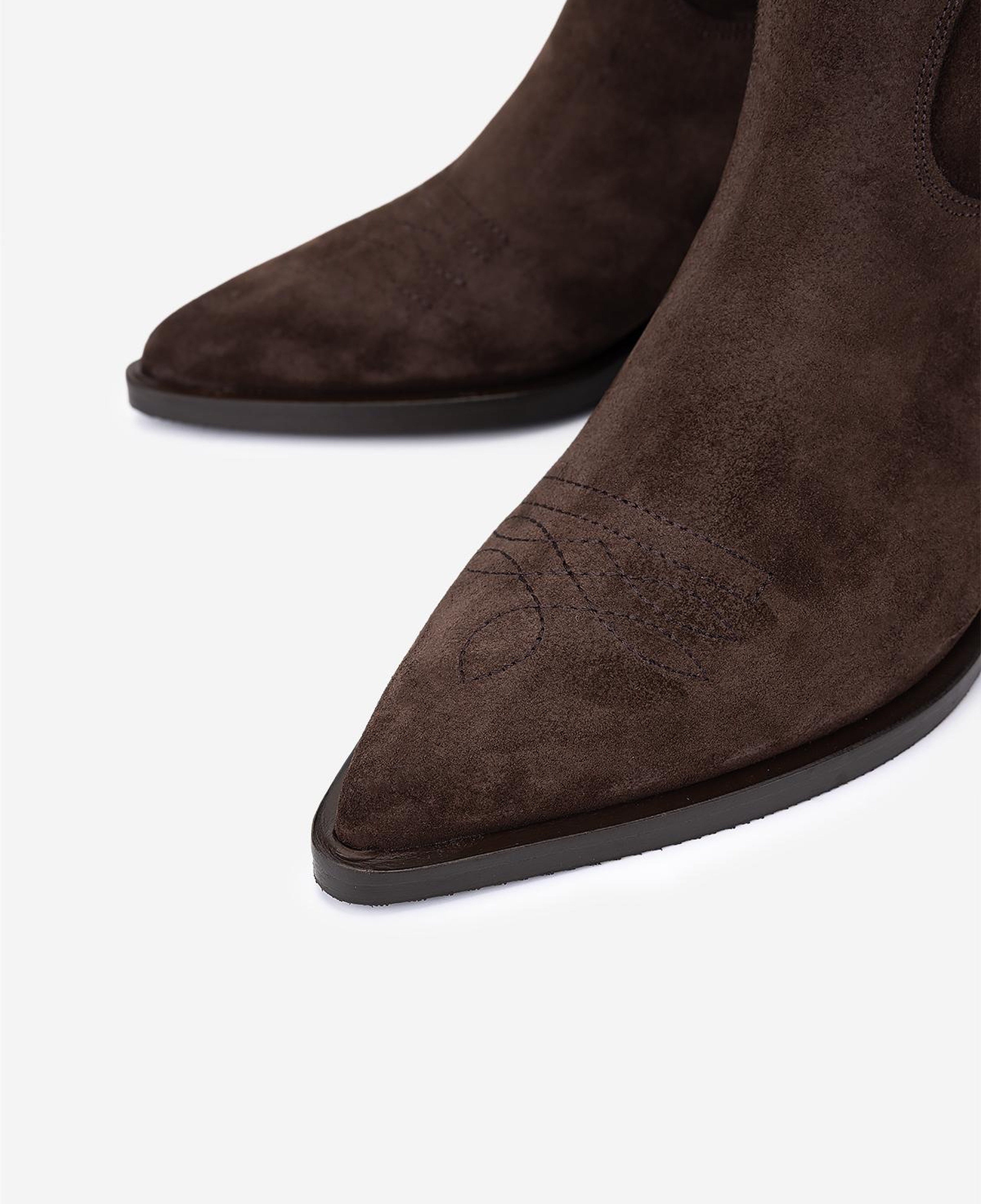 Valmenti Kadın Hakiki Deri Kahverengi Süet Western Bot