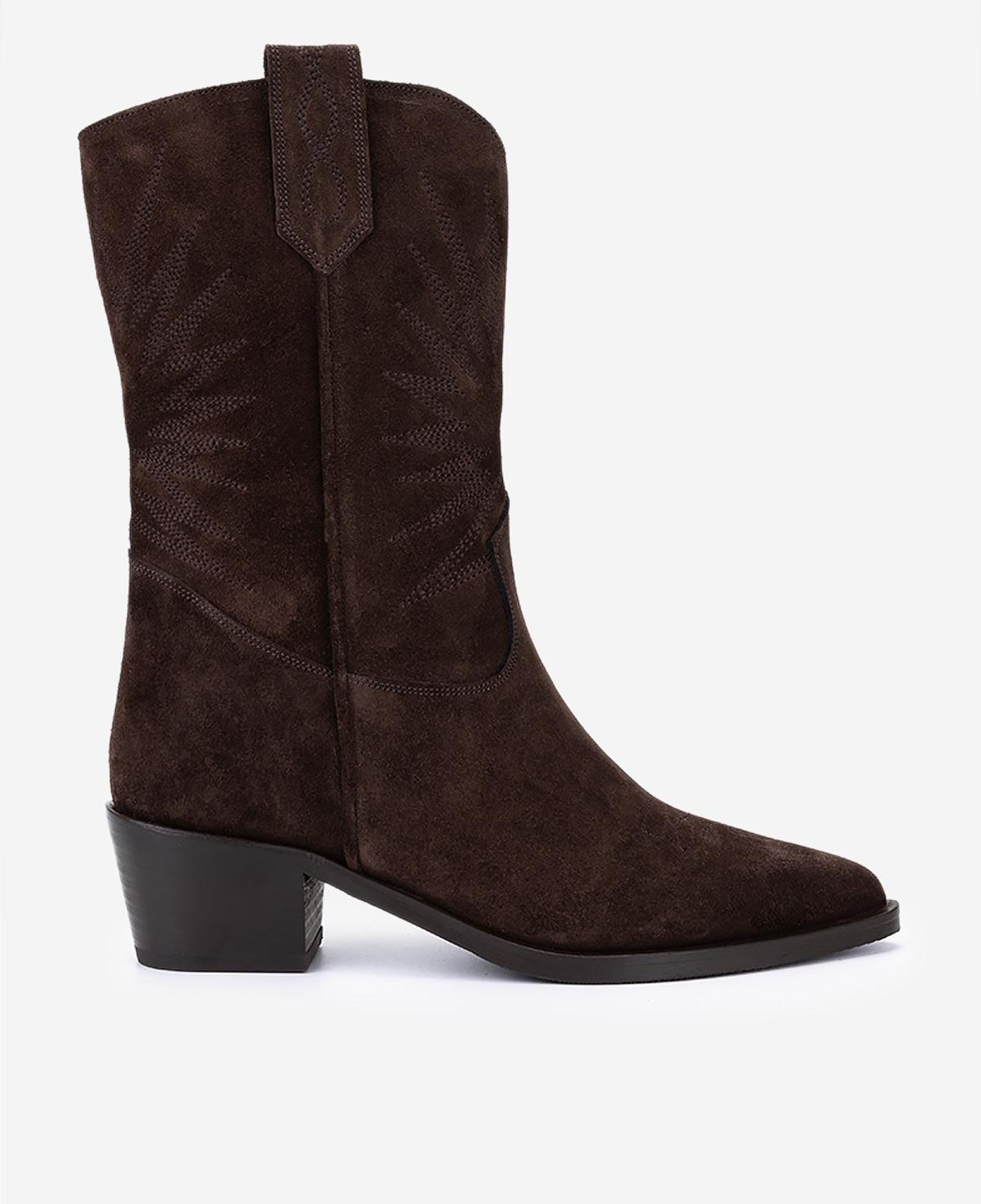 Valmenti Kadın Hakiki Deri Kahverengi Süet Western Bot