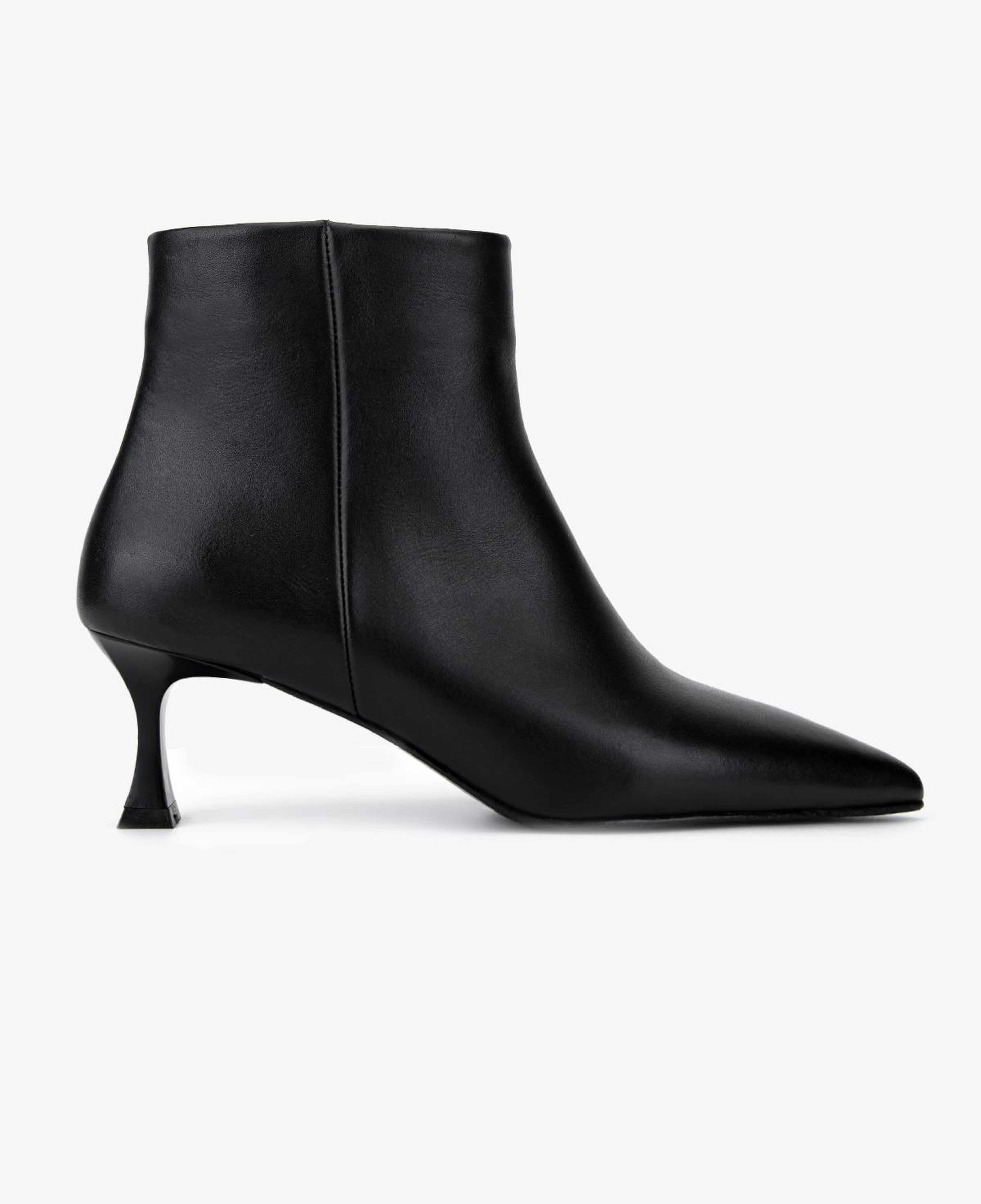 Valmenti Kadın Hakiki Deri Siyah Deri Topuklu Bot