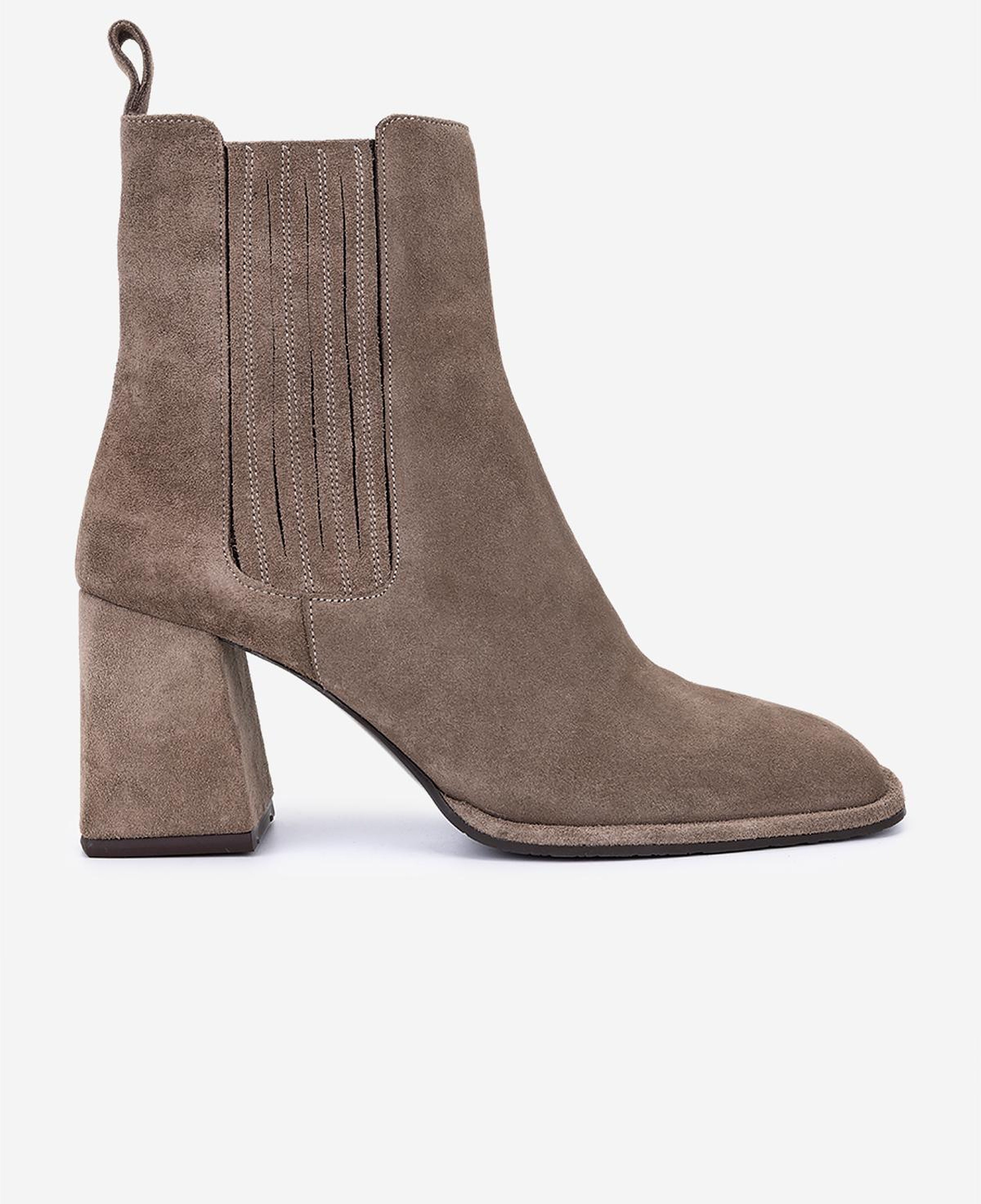 Valmenti Kadın Hakiki Deri Vizon Süet Topuklu Bot