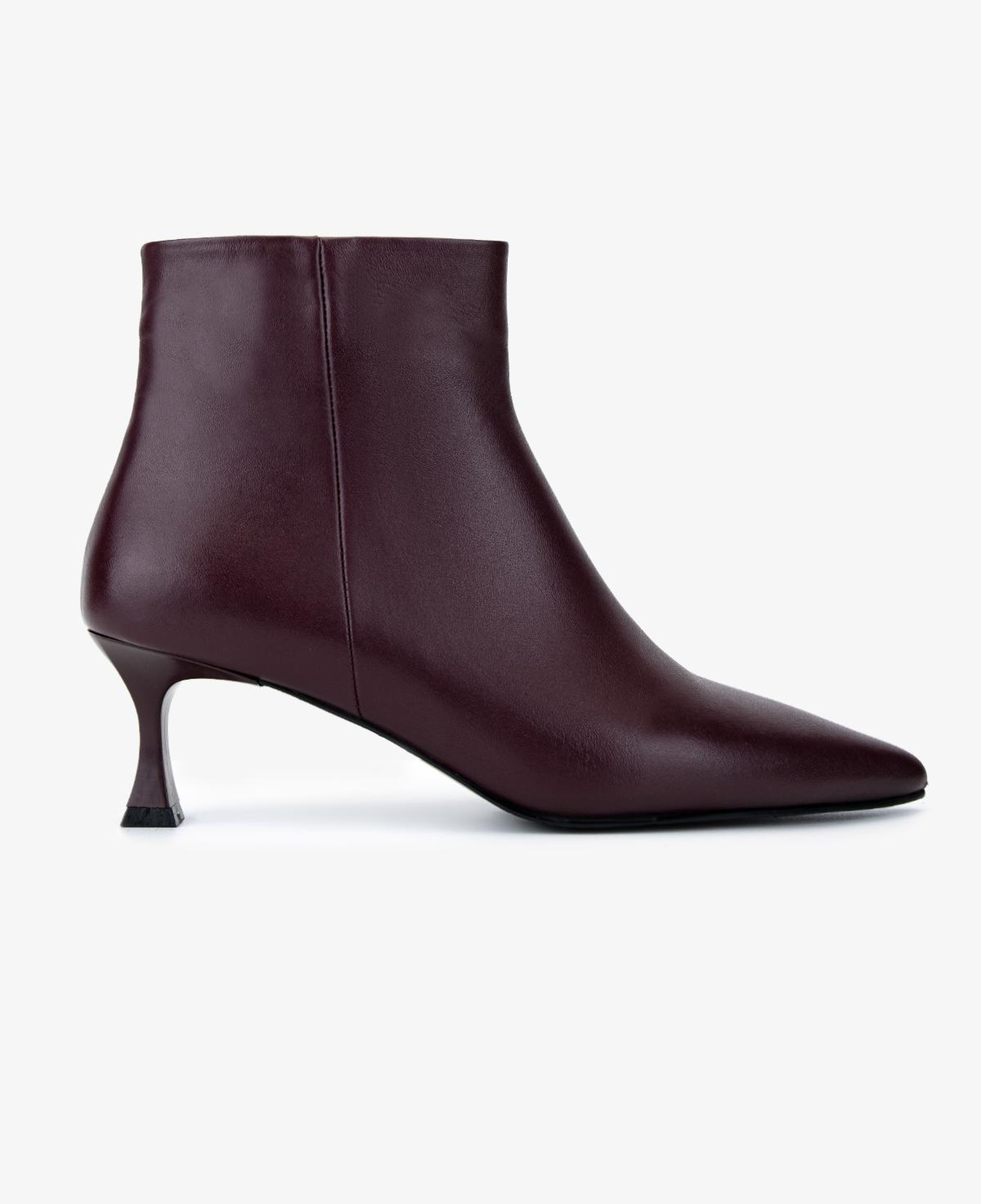 Valmenti Kadın Hakiki Deri Bordo Topuklu Bot