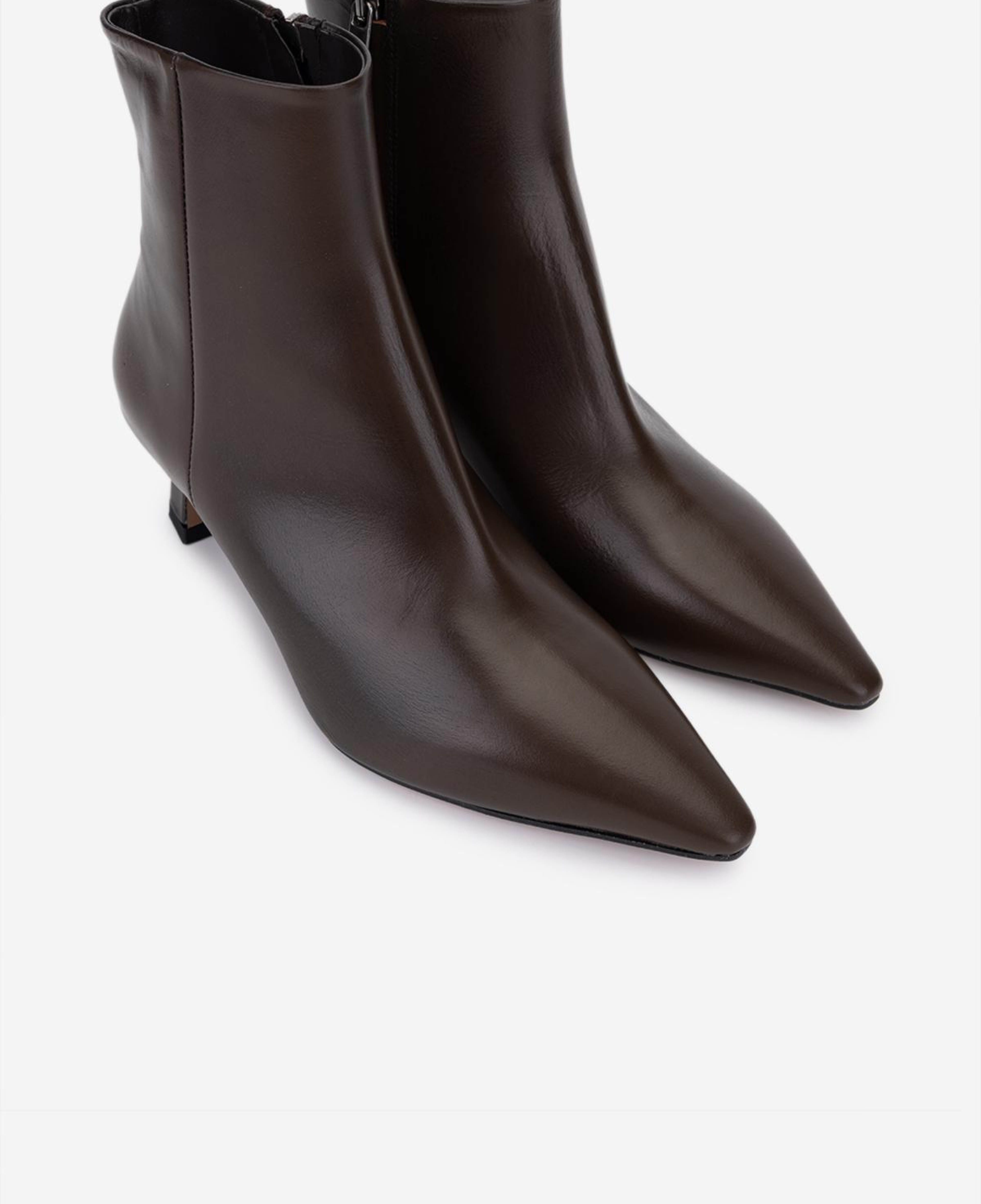 Valmenti Kadın Hakiki Deri Kahverengi Topuklu Bot